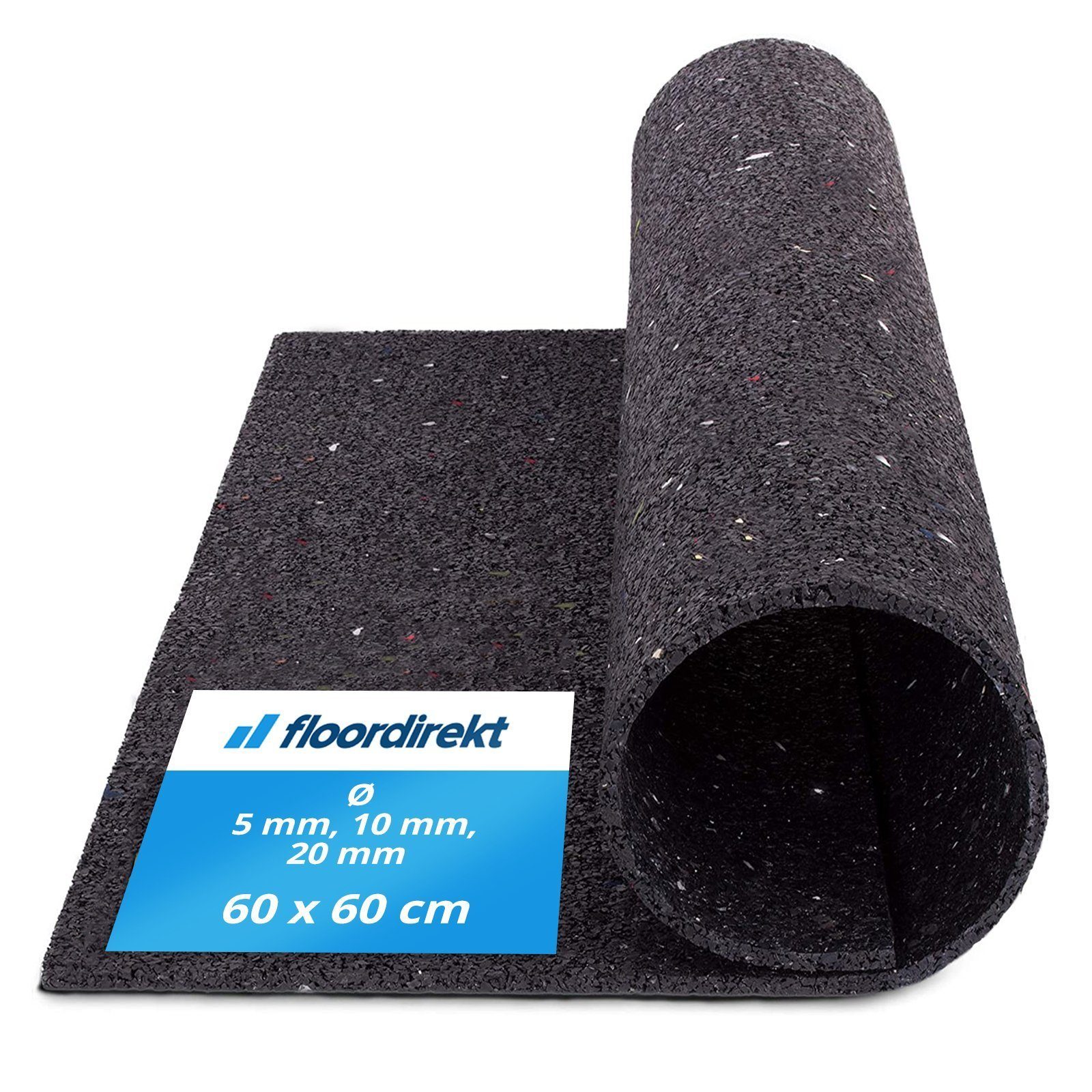 Floordirekt Gummimatte Antivibrationsmatte, 2 Größen, Gummimatte, günstig online kaufen