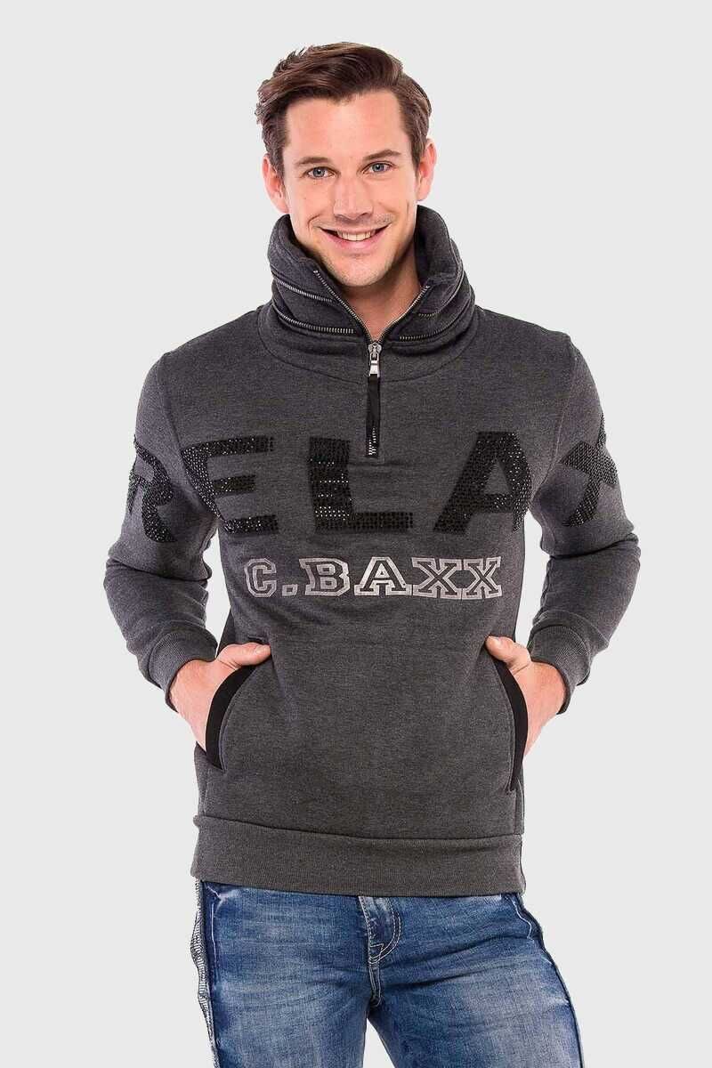 Cipo & Baxx Sweatshirt Sweatshirts (1-tlg) mit hohem Kragen günstig online kaufen