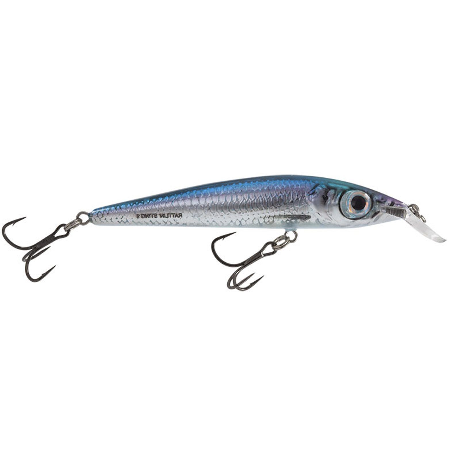 Salmo Kunstköder, Salmo Rattlin Sting Suspendin 9cm Holographic Blue Twitchbait Wobbler