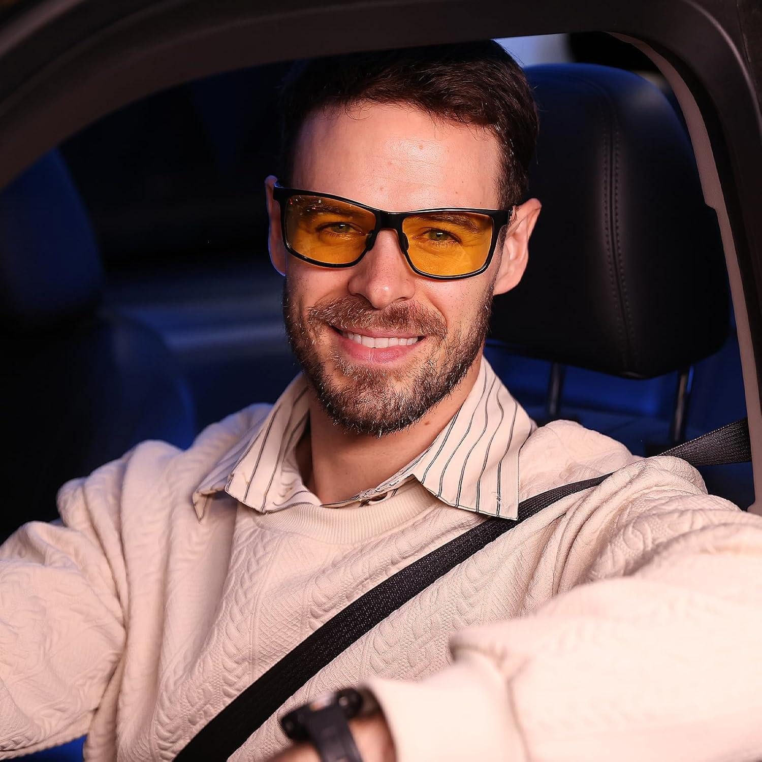 LuxusKollektion Sonnenbrille Nachtfahrbrille mit Kohlefaser Rahmen, günstig online kaufen