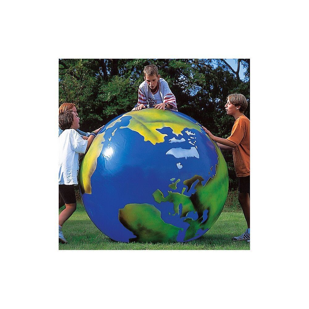 Togu Spielball Erdball mit Kontinentaufdruck, Bietet viele Spielmöglichkeiten für Jung und Alt ø 100 cm, 3,4 kg