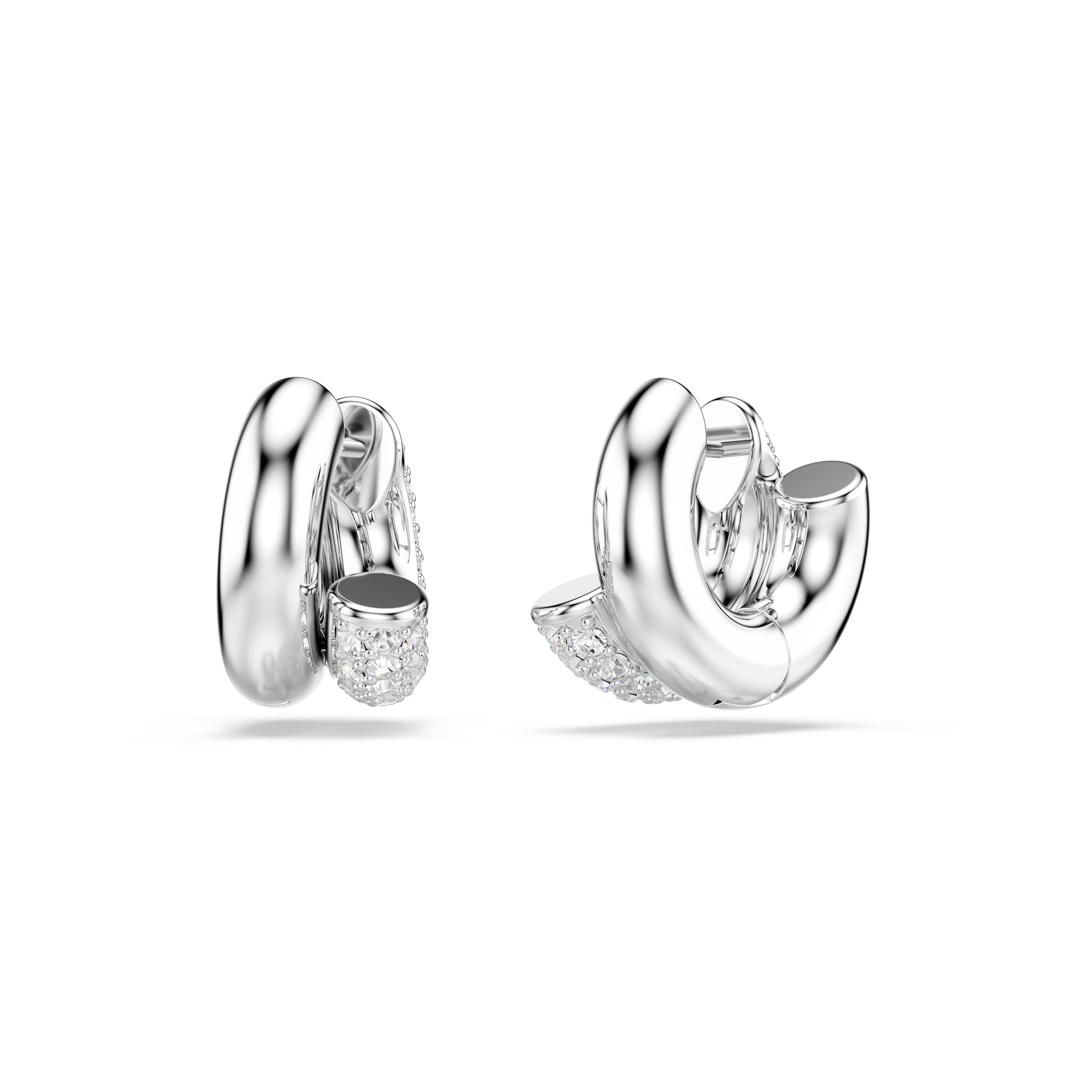 Swarovski Paar Creolen Schmuck Geschenk Dextera Ohrringe, mit Swarovski® Kristall
