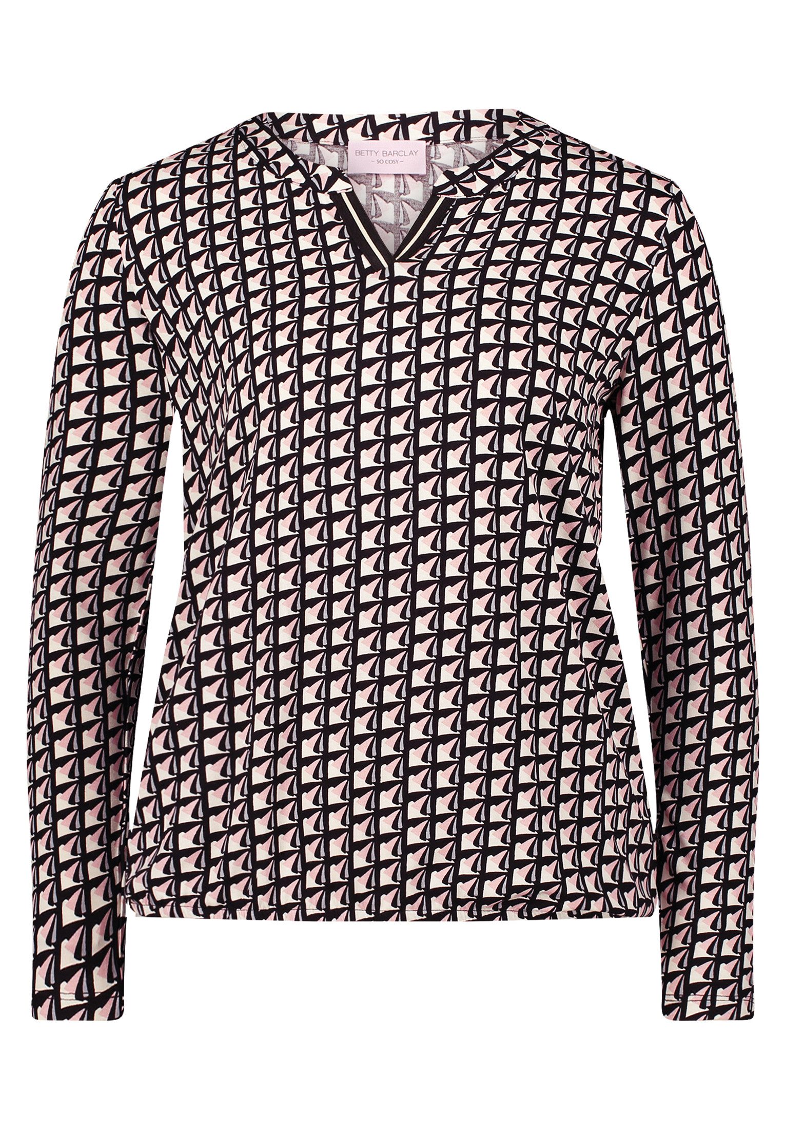 Betty Barclay Kurzarmshirt Damen Blusenshirt mit Print (1-tlg) günstig online kaufen