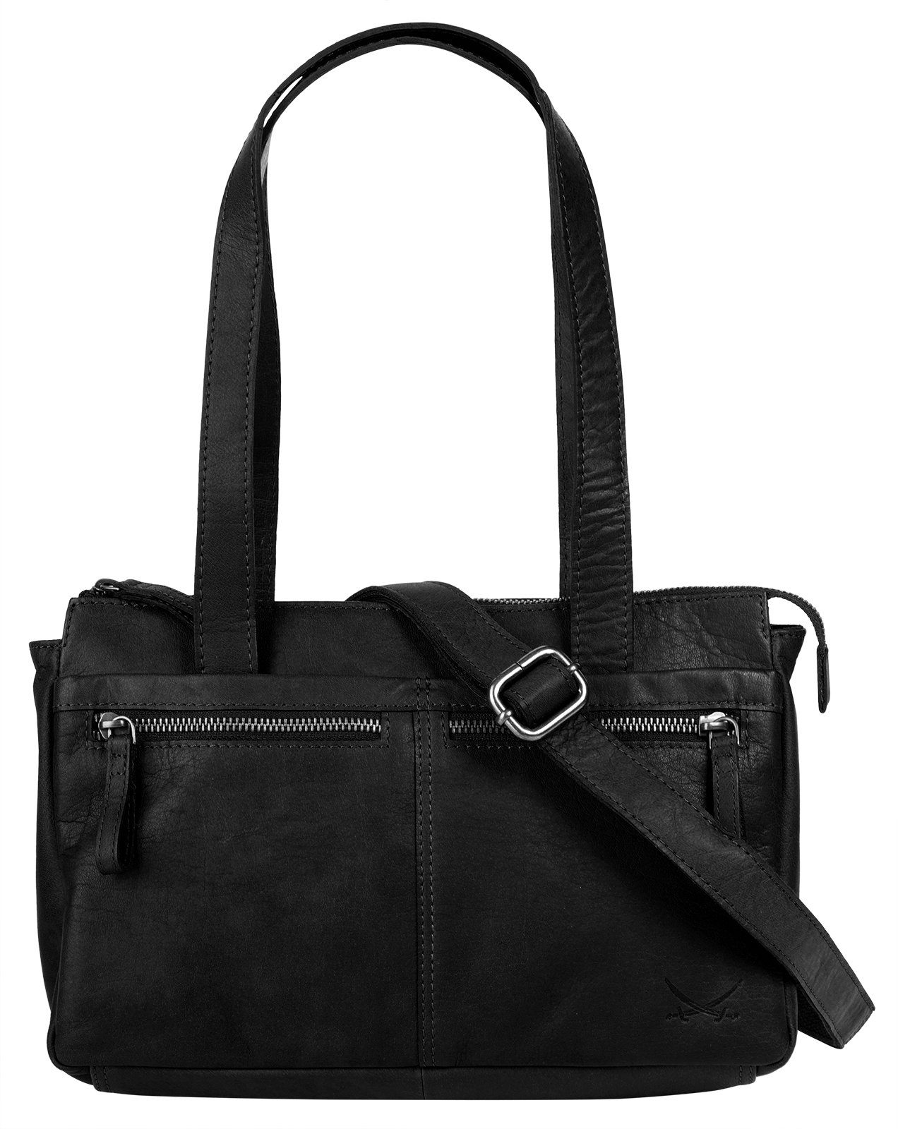 Sansibar Henkeltasche SANSIBAR Damen echt Leder, echt Leder