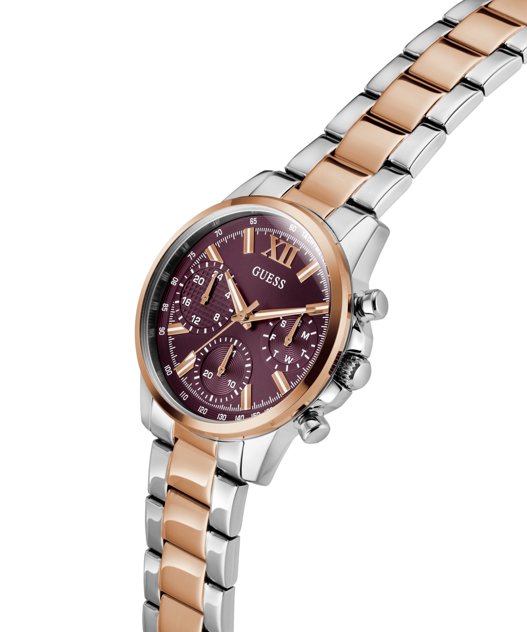 Guess Multifunktionsuhr BAILEY GW0933L5, Quarzuhr, Armbanduhr, Damenuhr, Edelstahlarmband, Datum