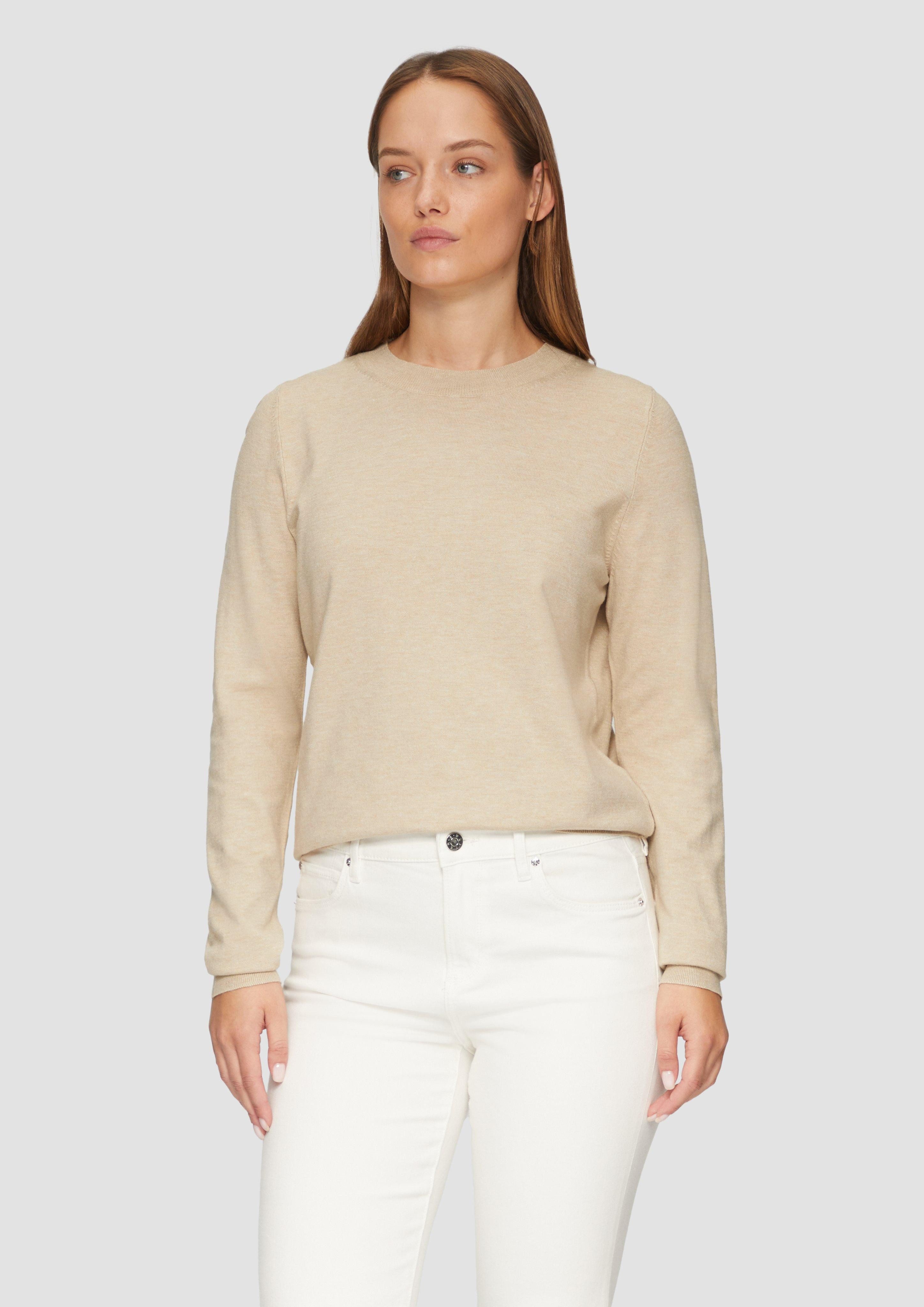 s.Oliver Strickpullover - Pullover - leichter Strickpullover mit Rundhalsau günstig online kaufen