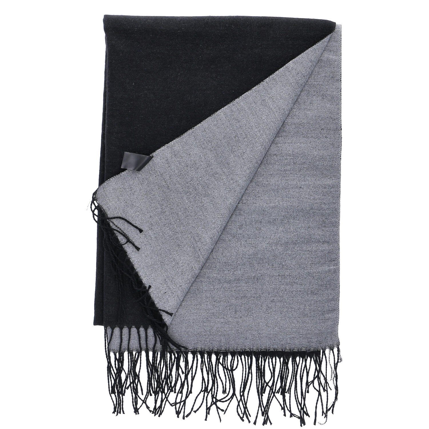 Antonio Strickschal Antonio Damen Schal soft Cashmera schwarz/grau günstig online kaufen