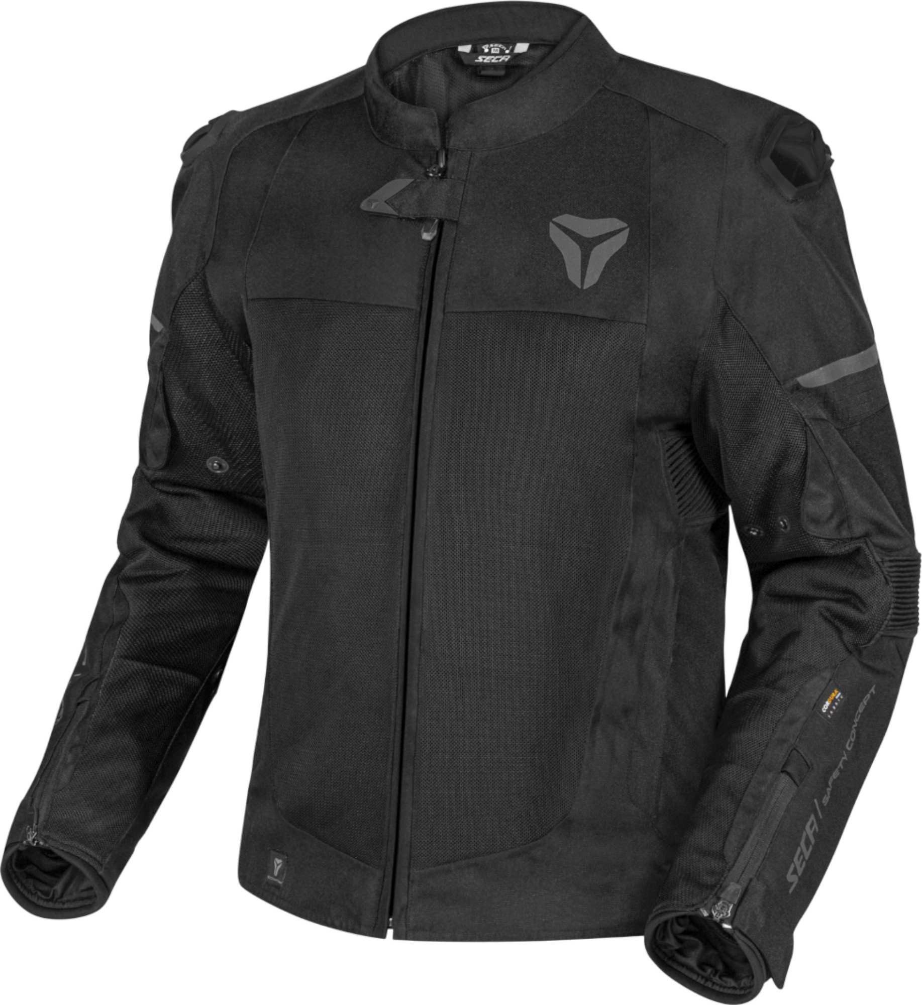 SECA Motorradjacke Seca Venti Pro Mesh Motorrad Textiljacke Rückenprotektor vorbereitet,Ellenbogenprotektoren enthalten,refle