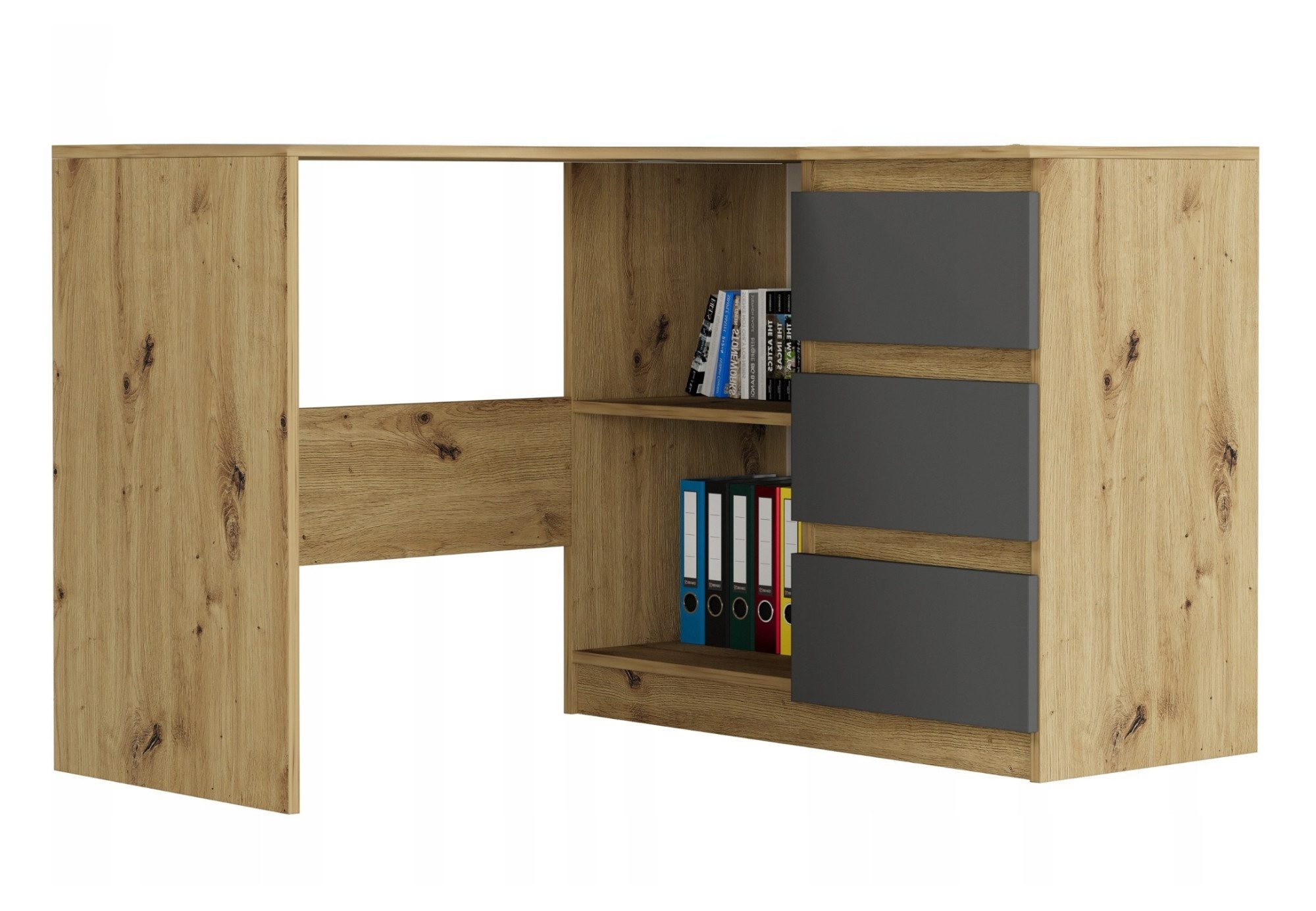 Home Collective Eckschreibtisch mit 3 Schubladen günstig online kaufen