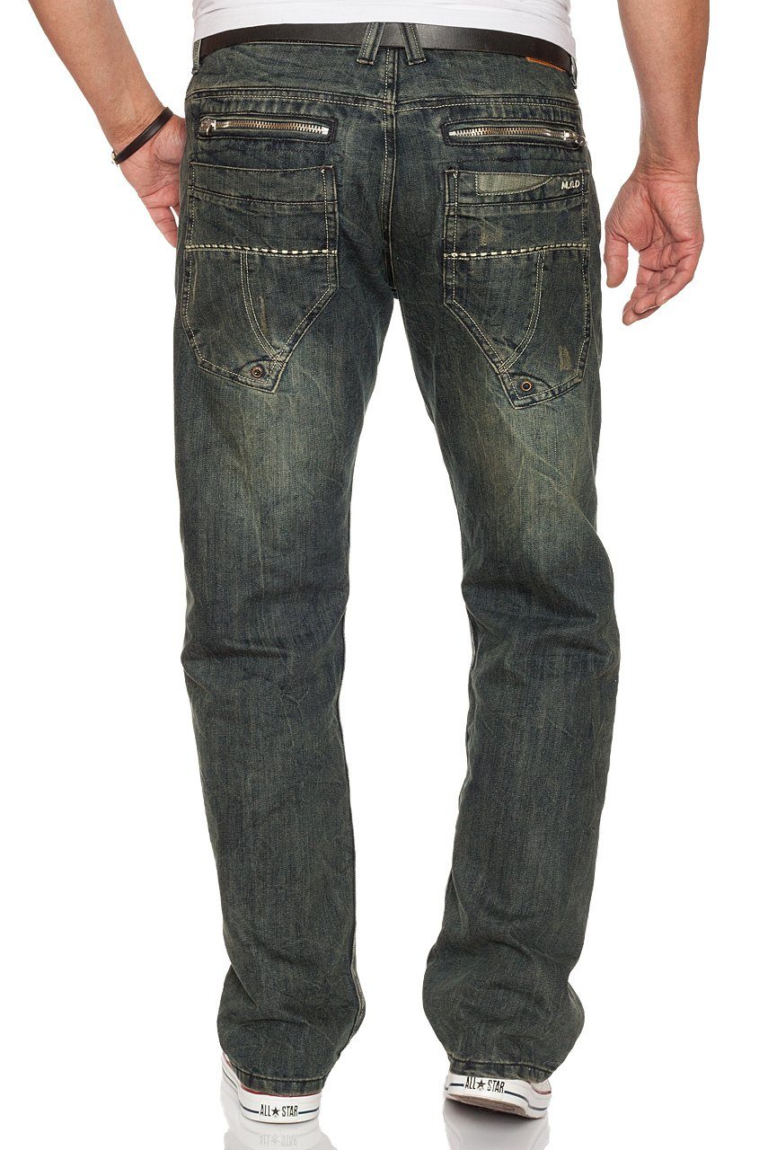 Miracle of Denim Straight-Jeans »M.O.D Danny« in Algier Blue oder Trinidad  Blue