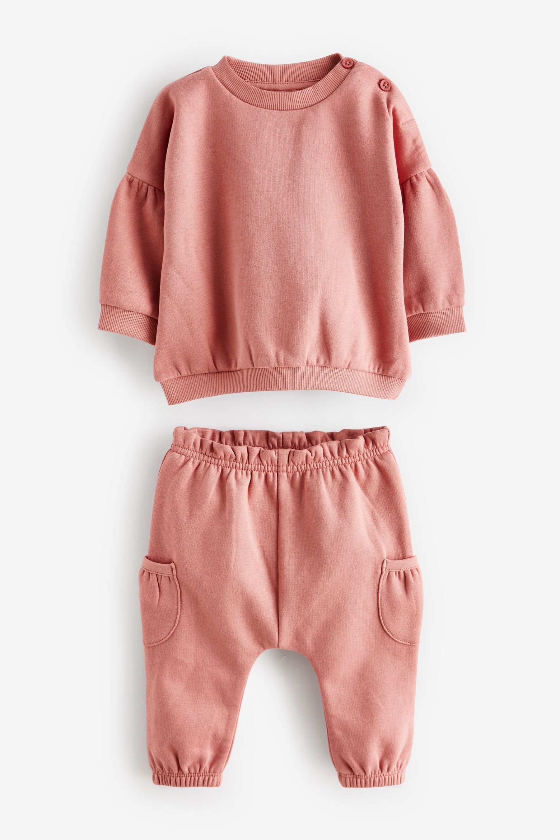 Baby-Set Sweatanzug (6-tlg) und Jogginghose, 6-teilig Next mit Sweatshirt