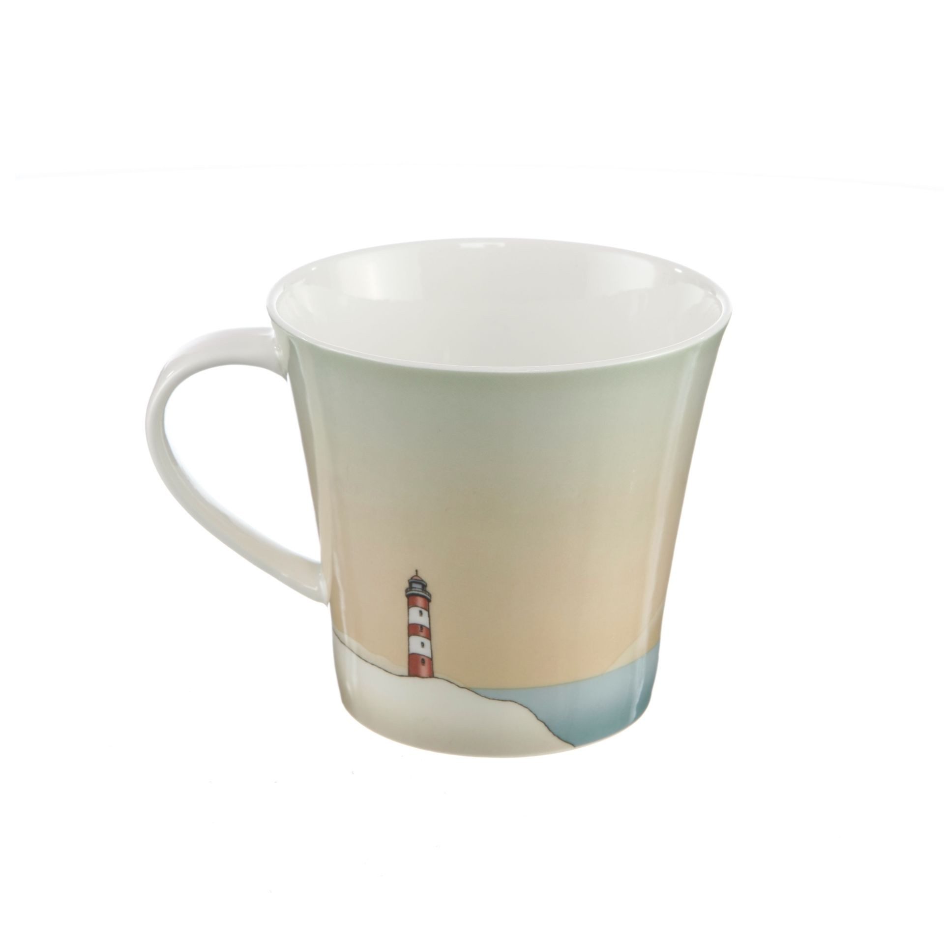 Goebel Tasse Lighthouse 10x9.5x13 cm, Porzellan, Spülmaschinengeeignet; Mikrowellengeeignet