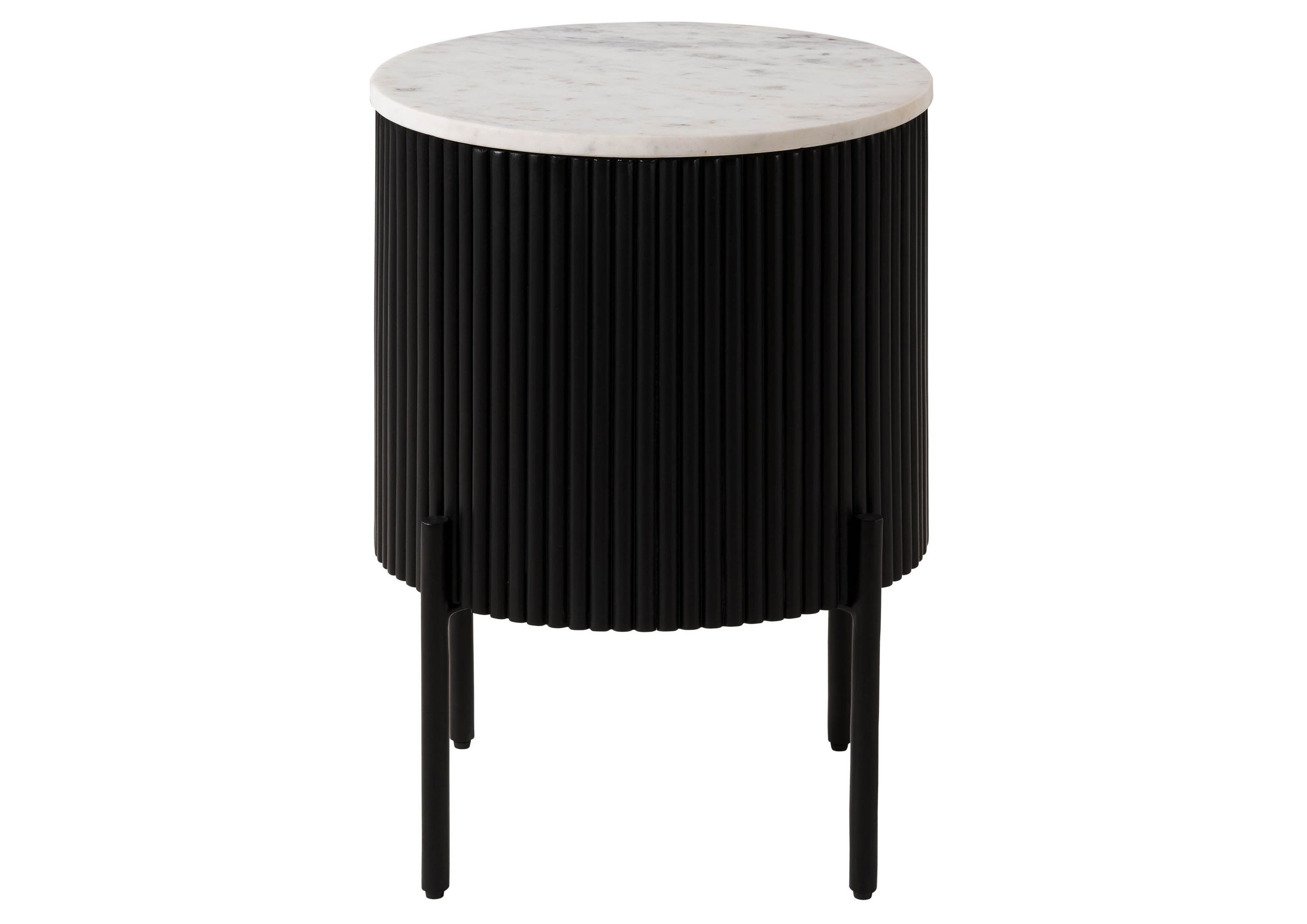 Massivmoebel24 Beistelltisch BARCELONA (rund Mango 40x40x52 günstig online kaufen