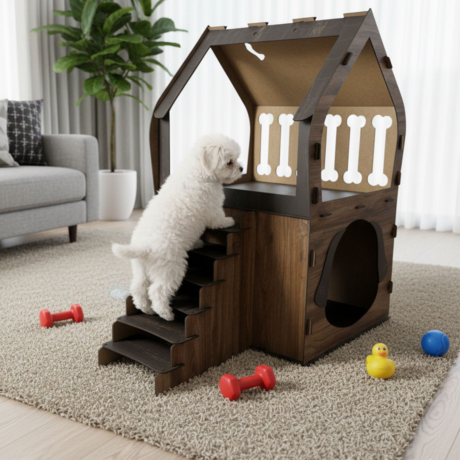 Jungengel Hundehütte 3XL Hundehaus Hundebett Indoor Tierbett Tierhaus Hunde günstig online kaufen