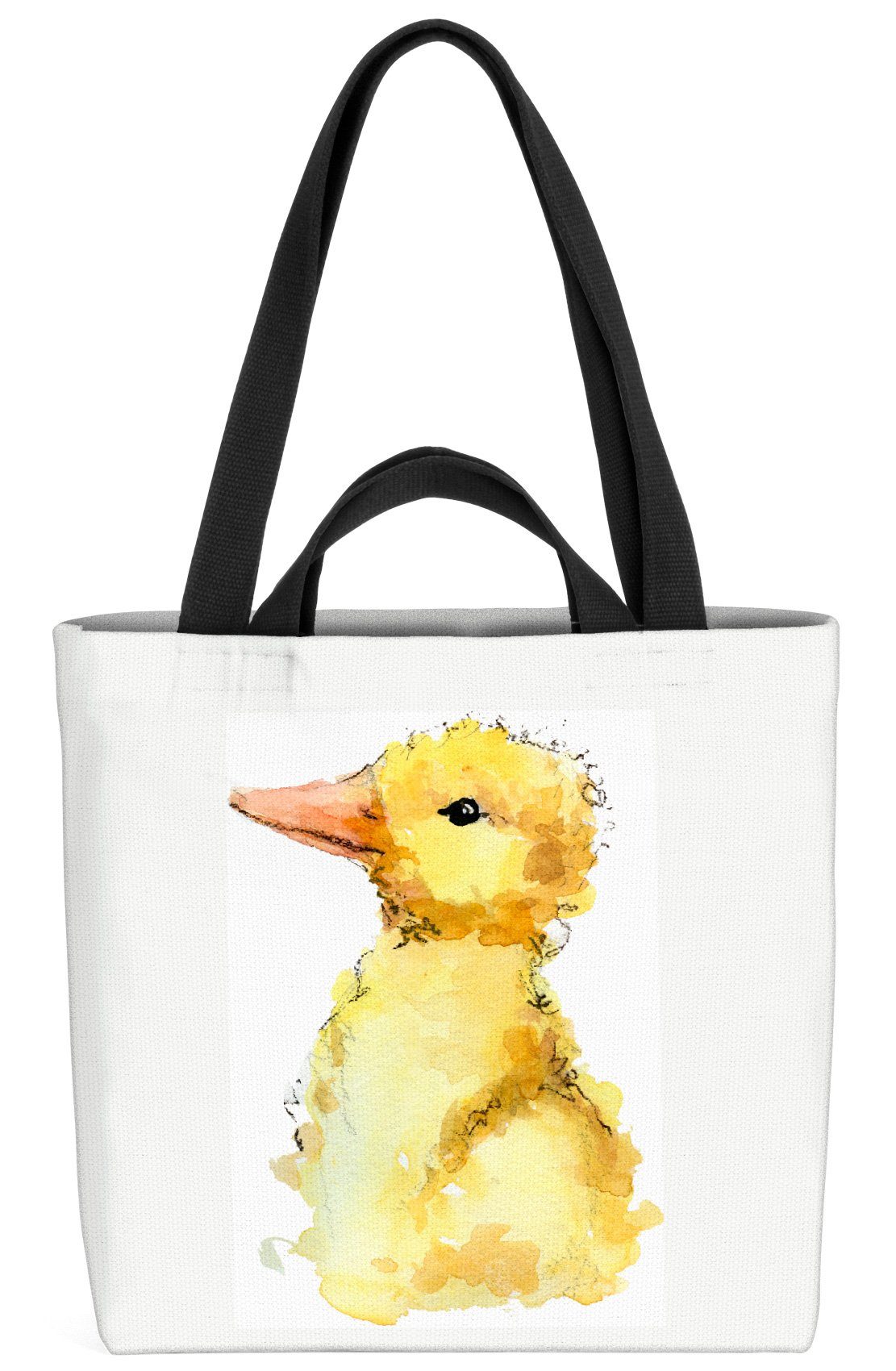 VOID Henkeltasche (1-tlg), Ente Tiere Kinder Tierbaby Ente Vogel Küken Eier Ostern Tiere Kinder