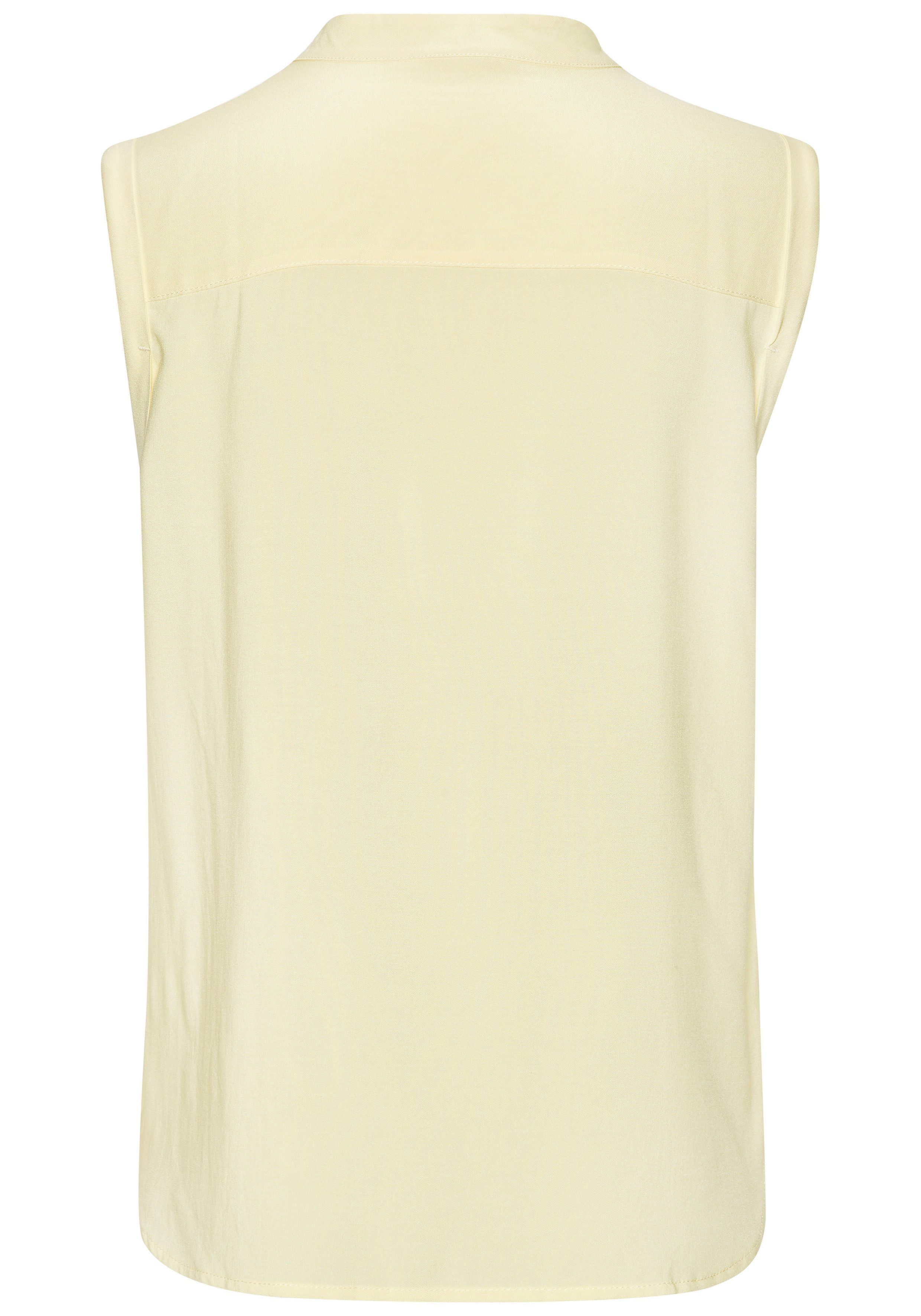 LASCANA Blusentop mit Ärmelaufschlag Ärmelloses Blusenshirt, leichte Damenbluse, lockere Sommerbluse – Bild 4 von 5
