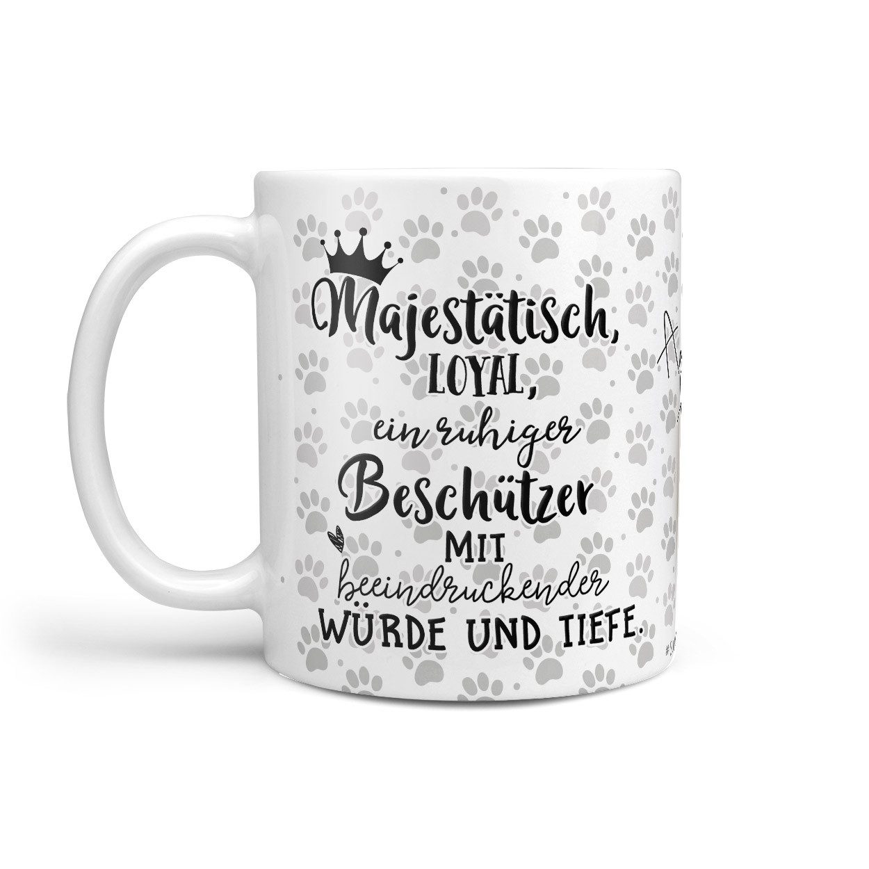 Sunnywall Tasse American Akita - Hund Hunderasse - Geschenk für Hundeliebhaber, Keramik, inkl. Geschenkkarte