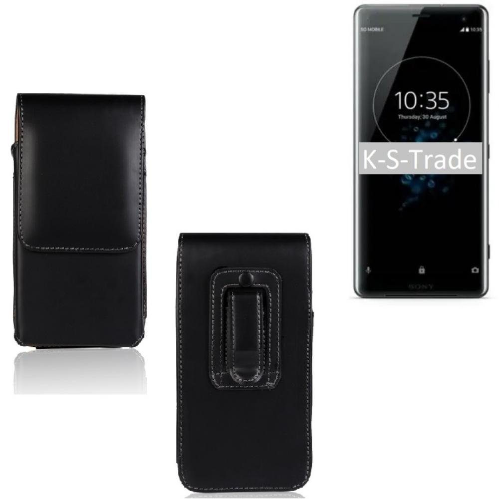 K-S-Trade Handyhülle für Sony Xperia XZ3, Gürteltasche - Schutz-Hülle Handy-Hülle mit Magnetverschluss -