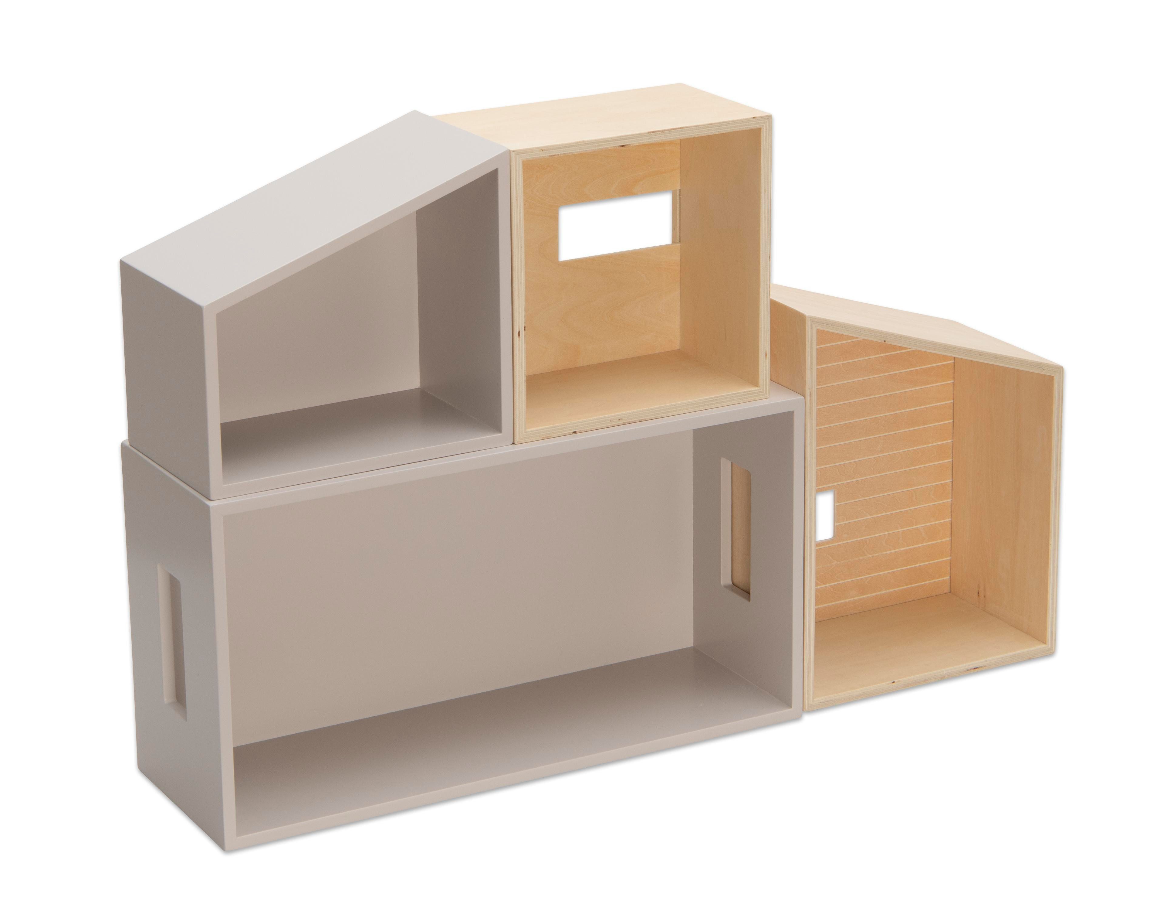 Betzold Puppenhaus Modulares Puppenhaus, 4-teilig