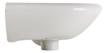 SANITOP WINGENROTH Waschbecken (Hänge-Waschtisch, 1-St), 50 cm, Handwaschbecken, Manhattan-Grau, Seifenablage, 551625