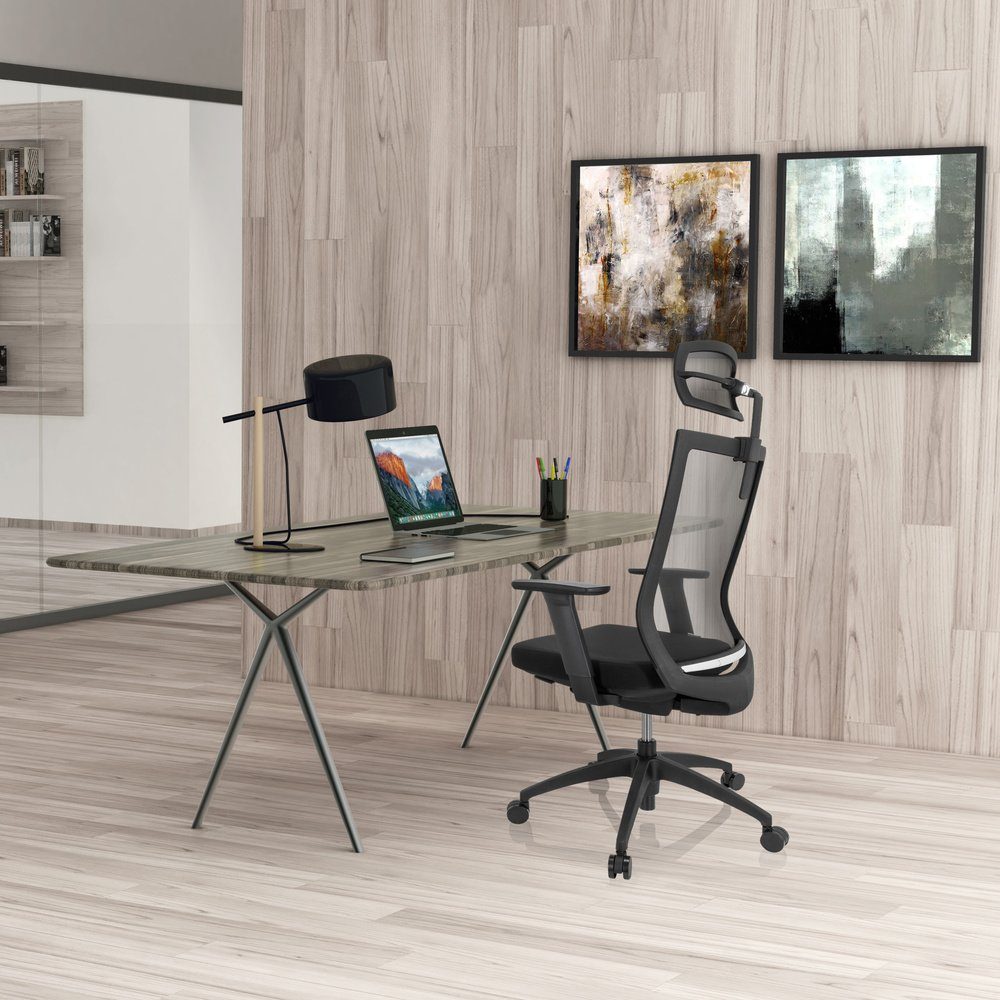 Drehstuhl OFFICE (1 ergonomisch Schreibtischstuhl hjh Profi Stoff ASPEN PRO St), Bürostuhl