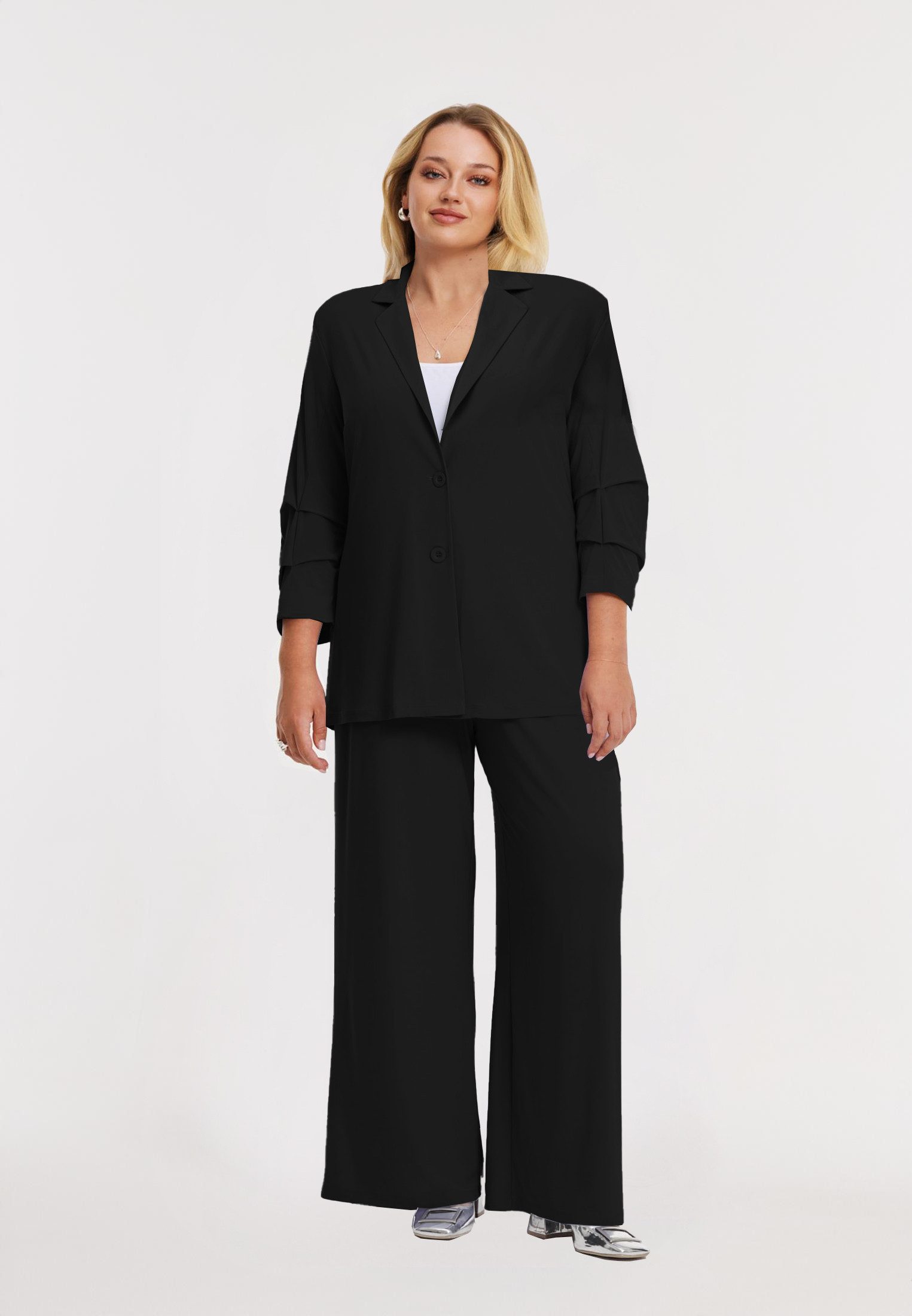 YOEK Jackenblazer Damen Blazer mit Langarm