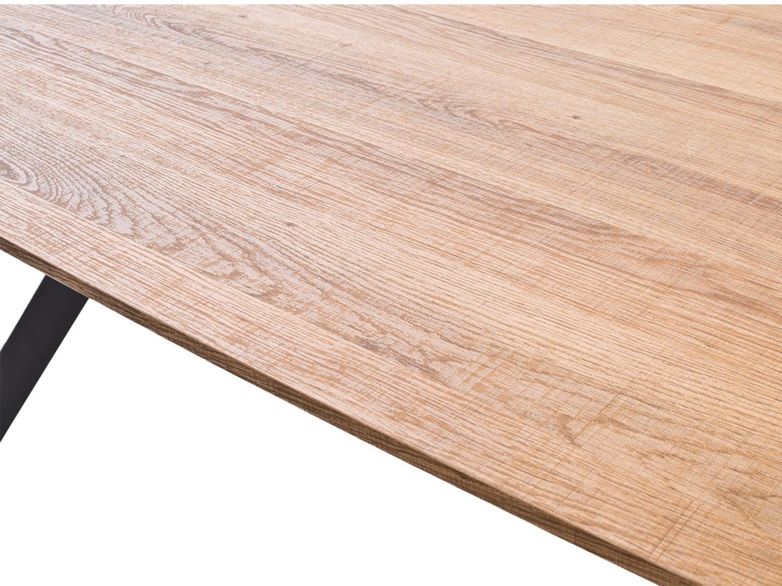 möbelando Esstisch Shayna, 160 x 76 x 90 cm (B/H/T)