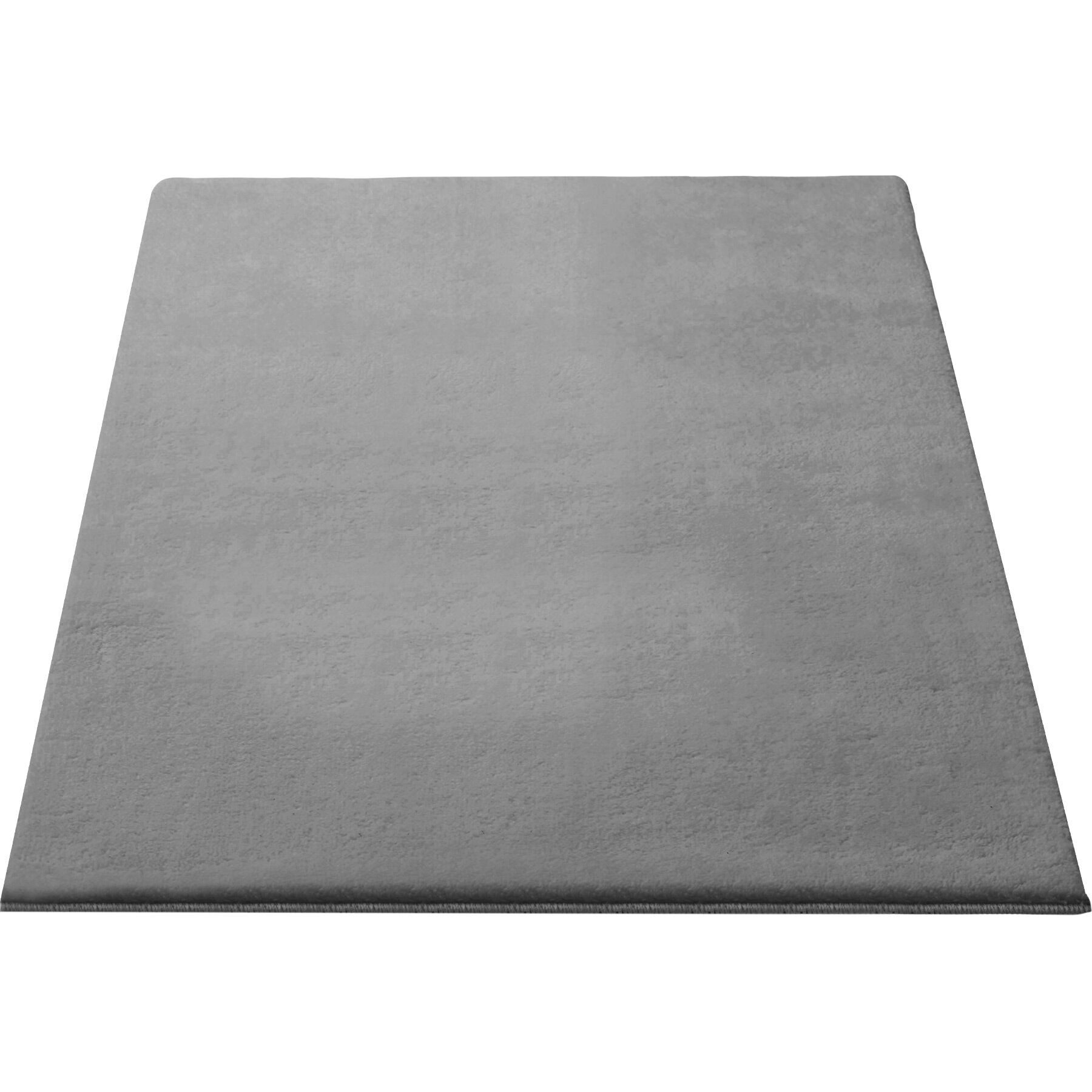 tectake Teppich Kurzflorteppich mit flauschiger Oberfläche, allergikerfreundlich, Rechteck, Höhe: 1,50 mm, strapazierfähig, pflegeleicht, waschbar, rutschfeste Unterseite