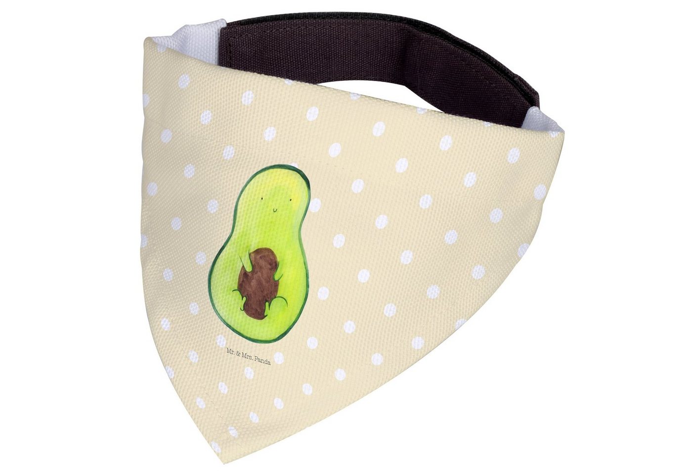 Thumbnail - Mr. & Mrs. Panda Hundefliege Avocado Kern - Gelb Pastell - Geschenk, Halstuch, Pflanze, Gesund, Ve, Polyester, Premium M...
