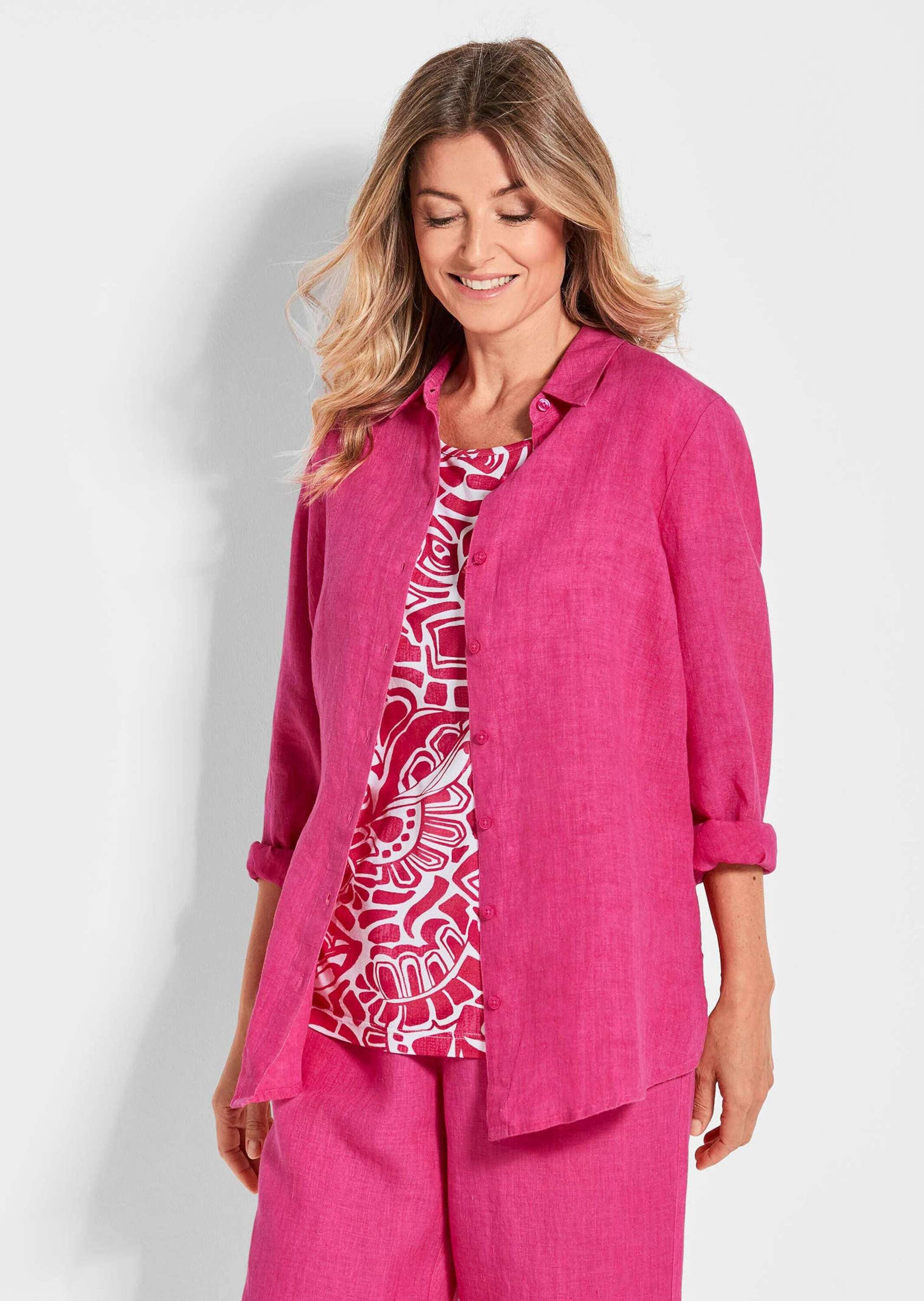Langarmbluse Kurzgröße: Bequeme Damen Businessbluse