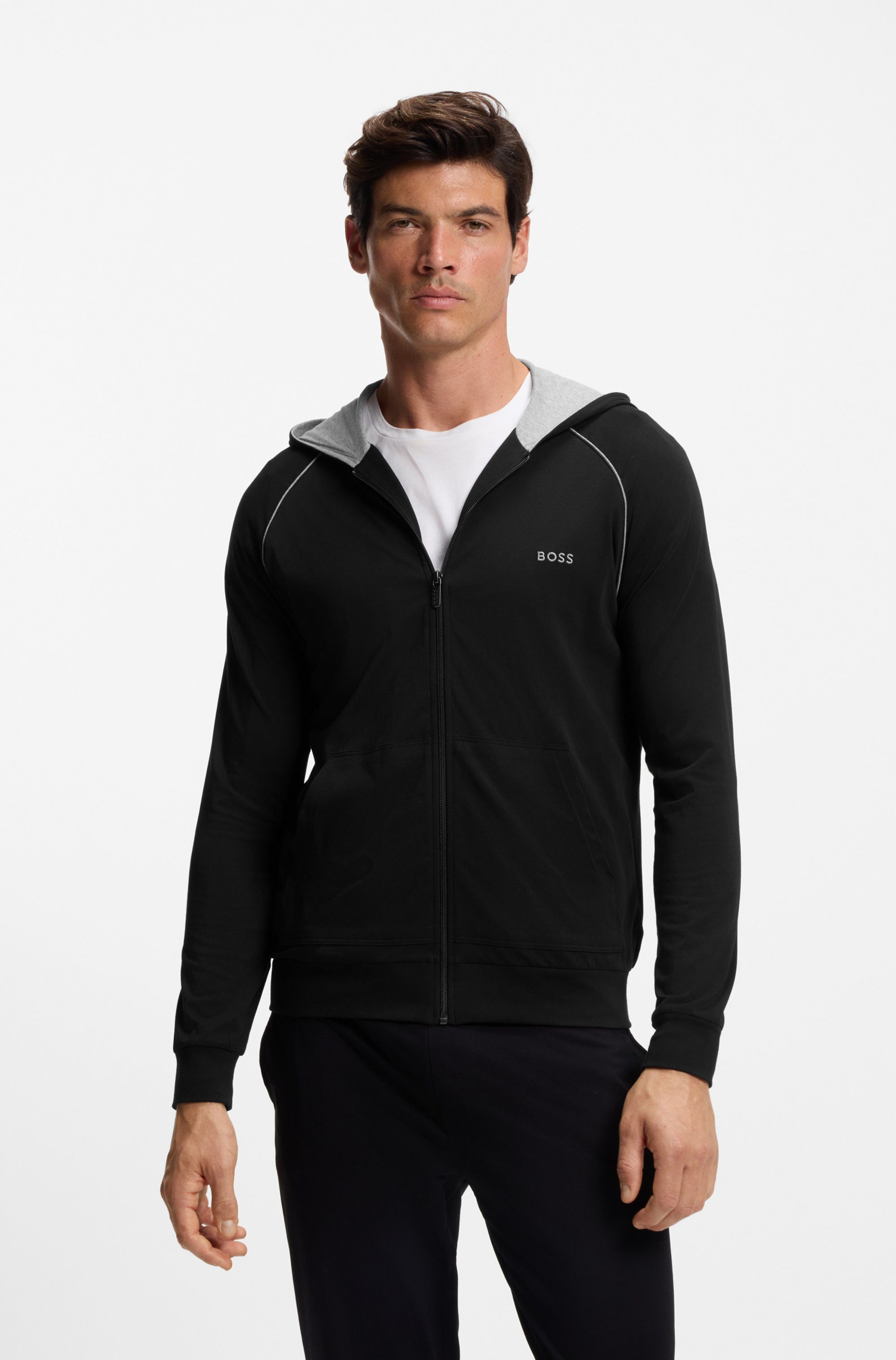BOSS Kapuzensweatjacke Mix&Match Jacket H mit günstig online kaufen