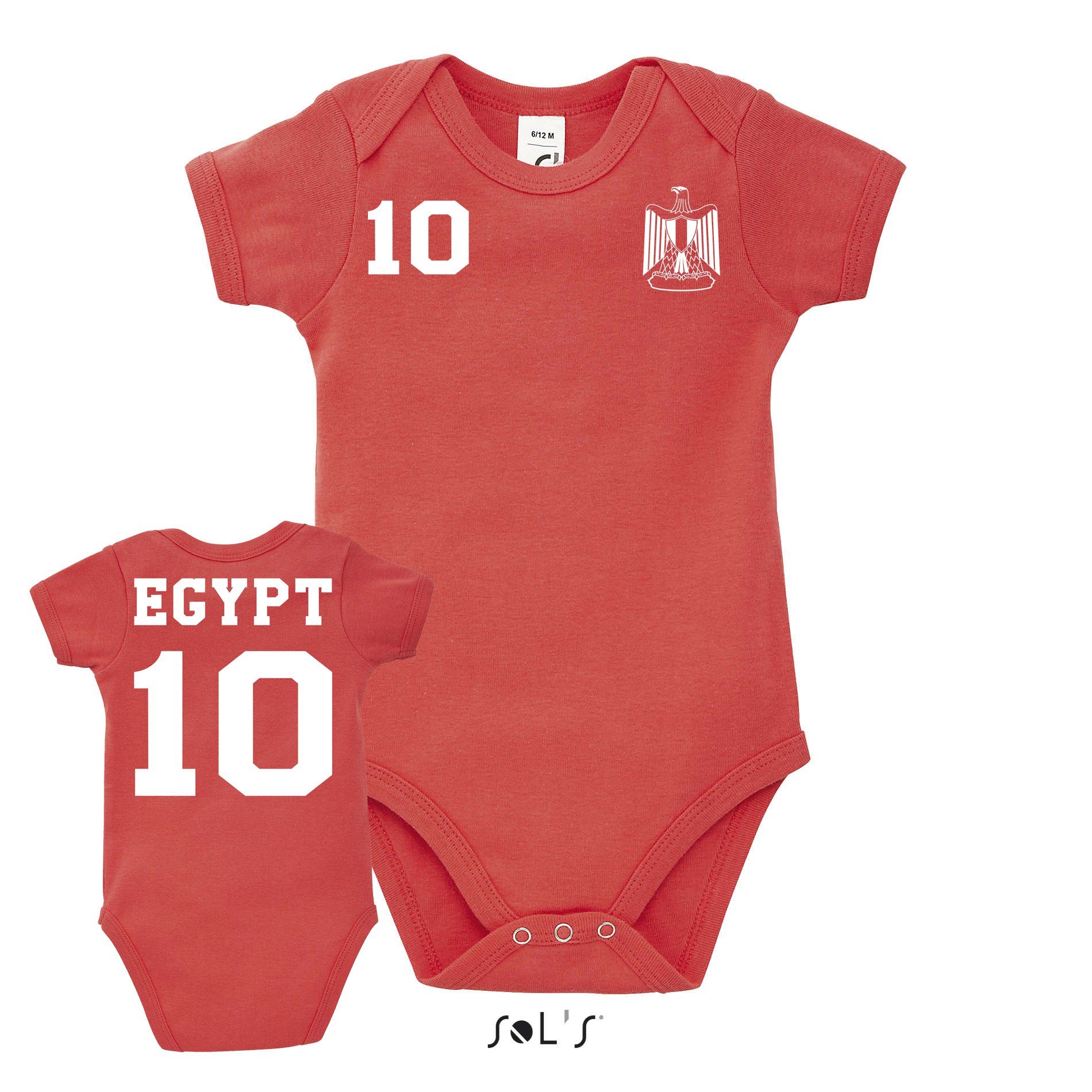 Blondie & Brownie Fußball Strampler Egypt Baby Kinder Cup Afrika Ägypten Trikot WM Sport Meister