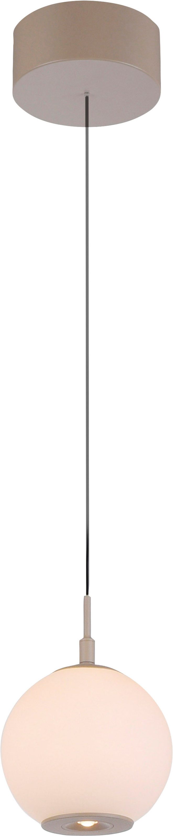Paul Neuhaus LED Pendelleuchte SANDORA, Dimmfunktion, LED fest integriert, warmweiß - kaltweiß, Comfort Lift, CCT(2200-5000K), 3-Stufen Dimmer über Wandschalter