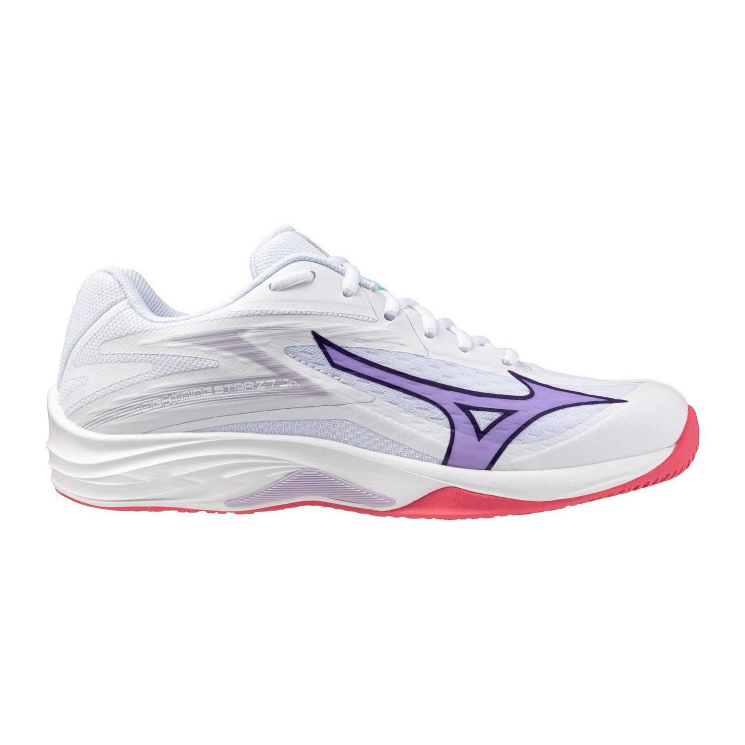 Mizuno THUNDER BLADE Z WHITE/VIOLET INDIGO/CAMELLIA ROSE Handballschuh günstig online kaufen