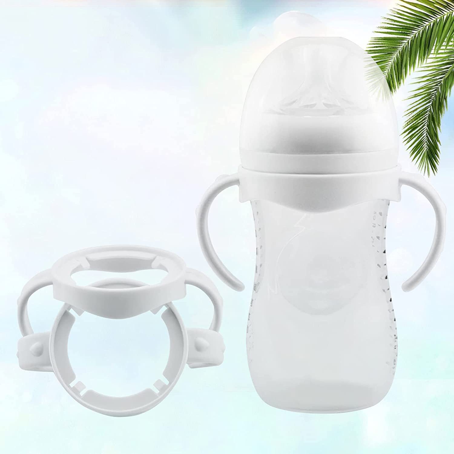 FELIXLEO Flaschenhalter Babyflaschenhalter Easy Grip Kunststoffgriff für Avent Natural Serie