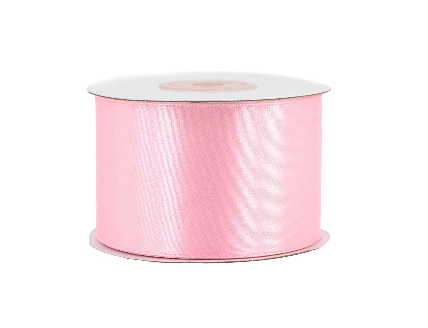 Creativery Satinband, Satinband 50mm x 25m Rolle Hellrosa