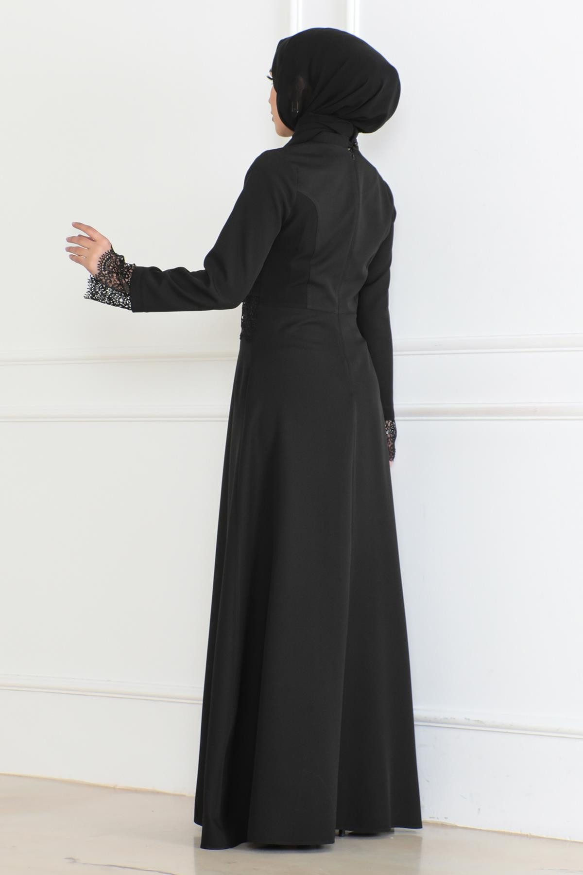 MODAMİHRAM Maxikleid Spitzenkleid in Mauve 6117