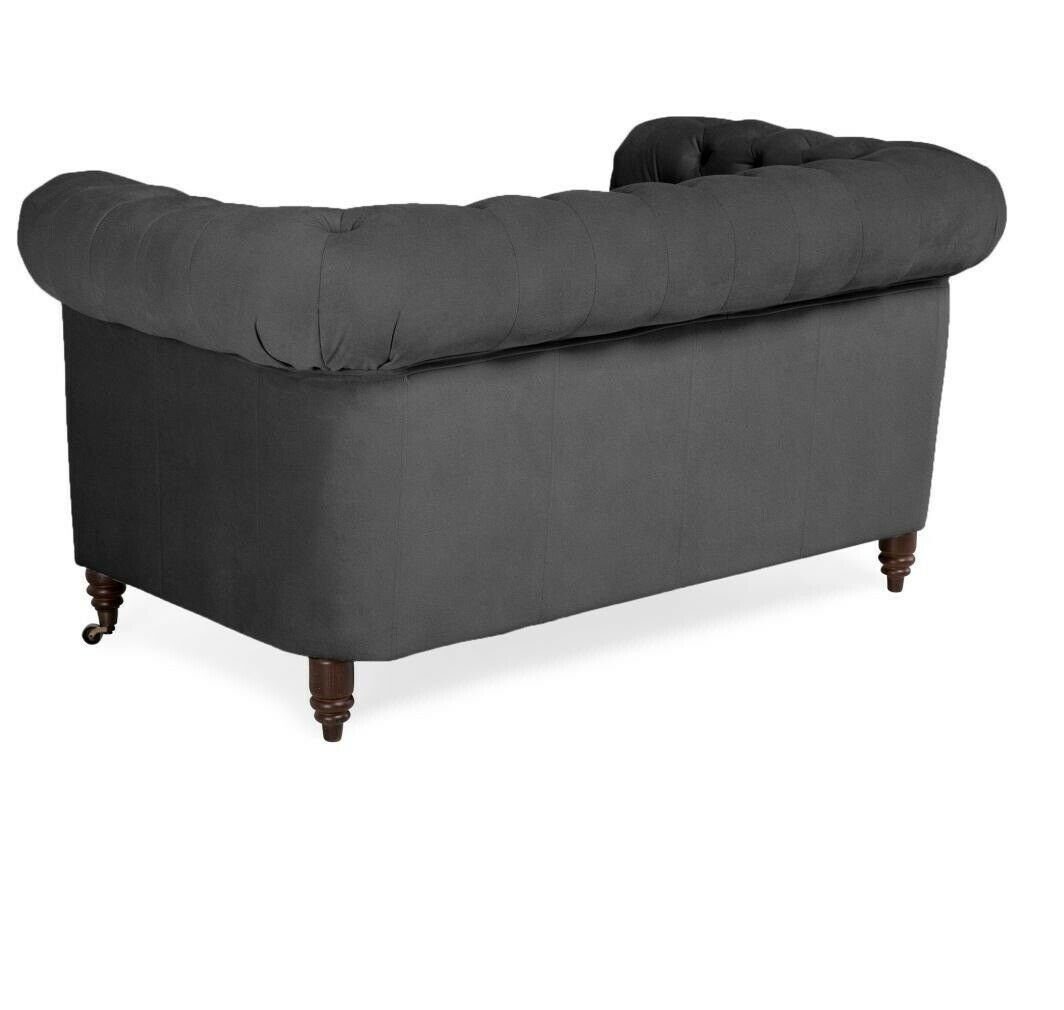 Designer Couch Made in Zweisitzer Chesterfield Sitzer Sofa 2 Sofa Polster, JVmoebel Möbel Europe
