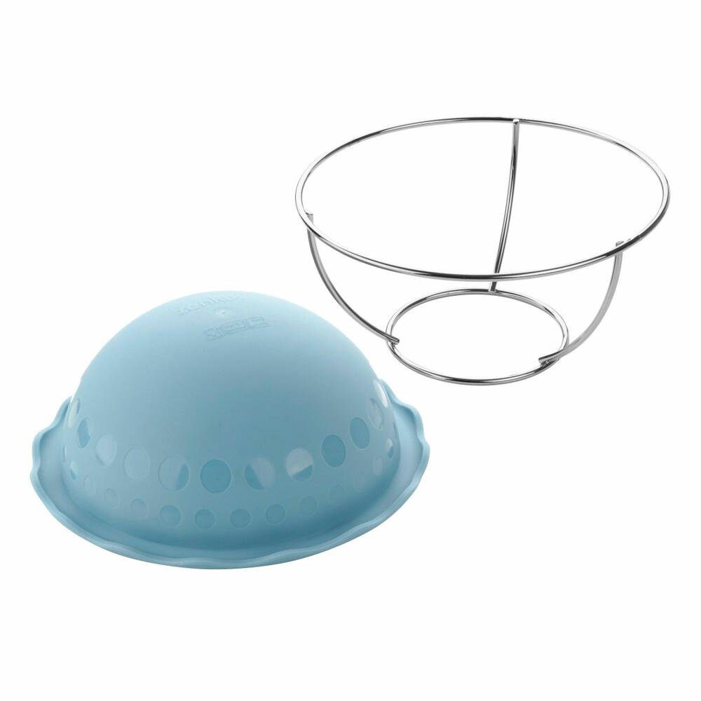 Zenker Backform Halbkugel Ice Blue 18 cm