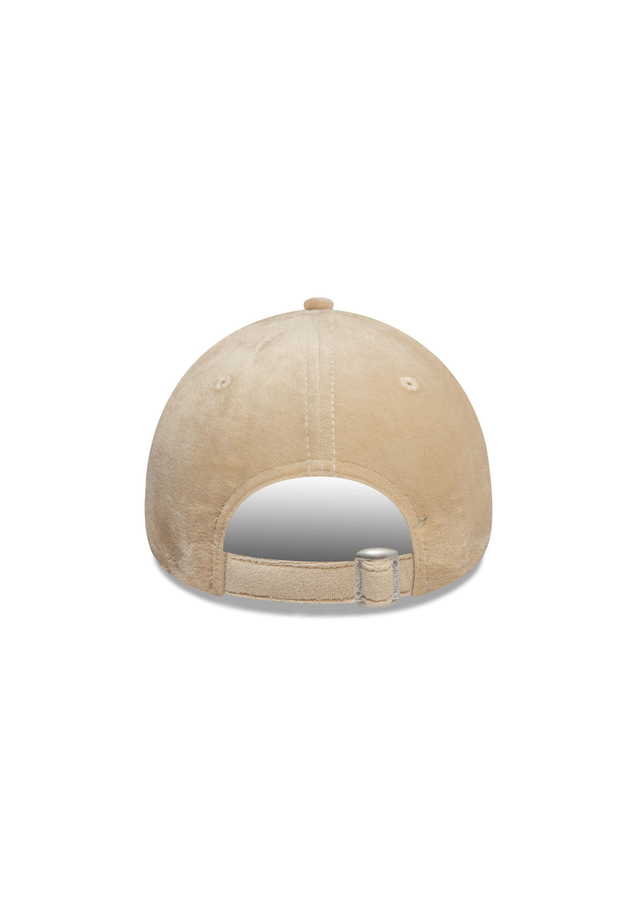 New Era Baseball Cap New York Yankees MLB Womens Diamante Velour Beige 9Forty Verstellbare (1-St)