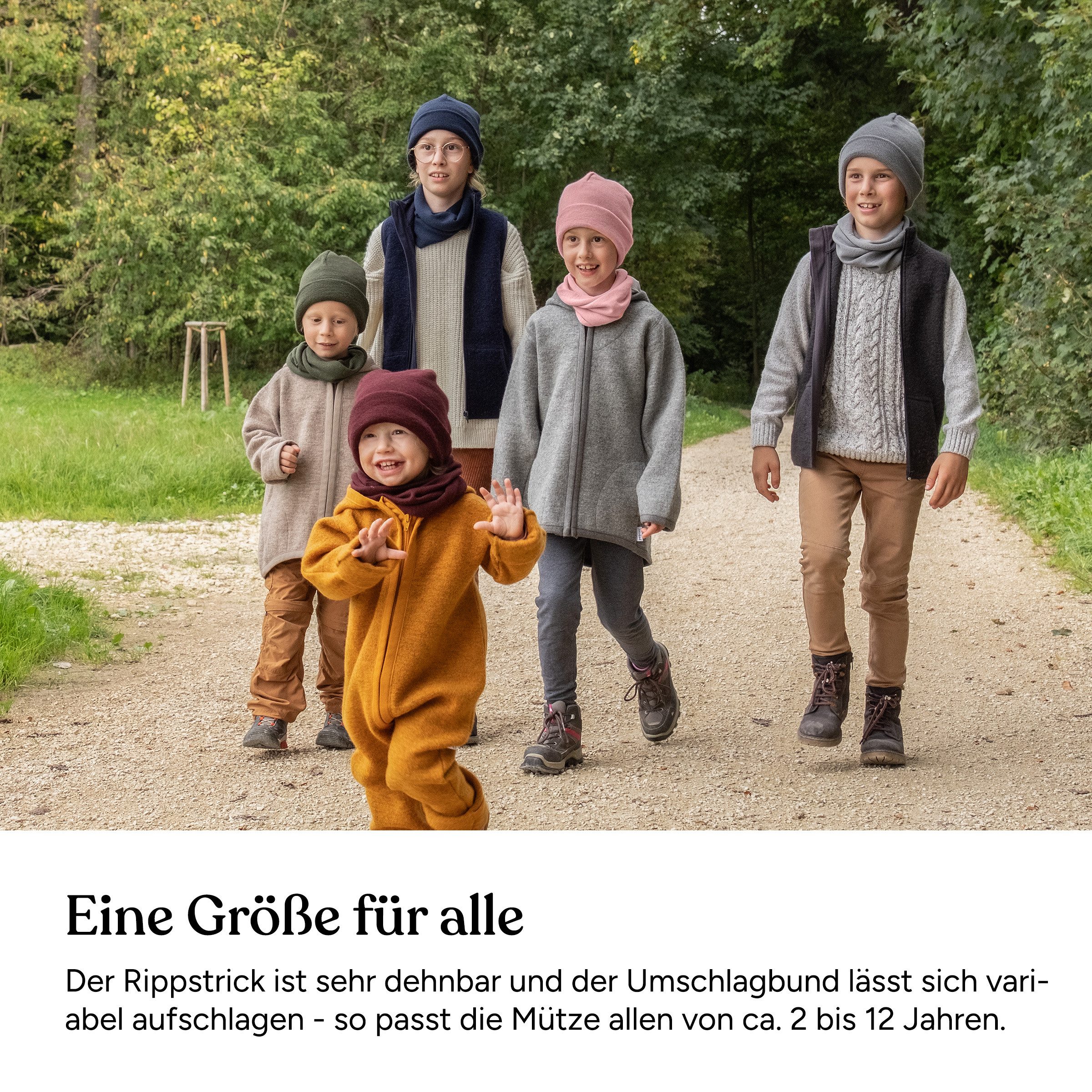 Ehrenkind Strickmütze für Kinder, aus feinster Merino Schurwolle, Made in Germany, Unisex Für Jungen & Mädchen – Bild 2 von 5