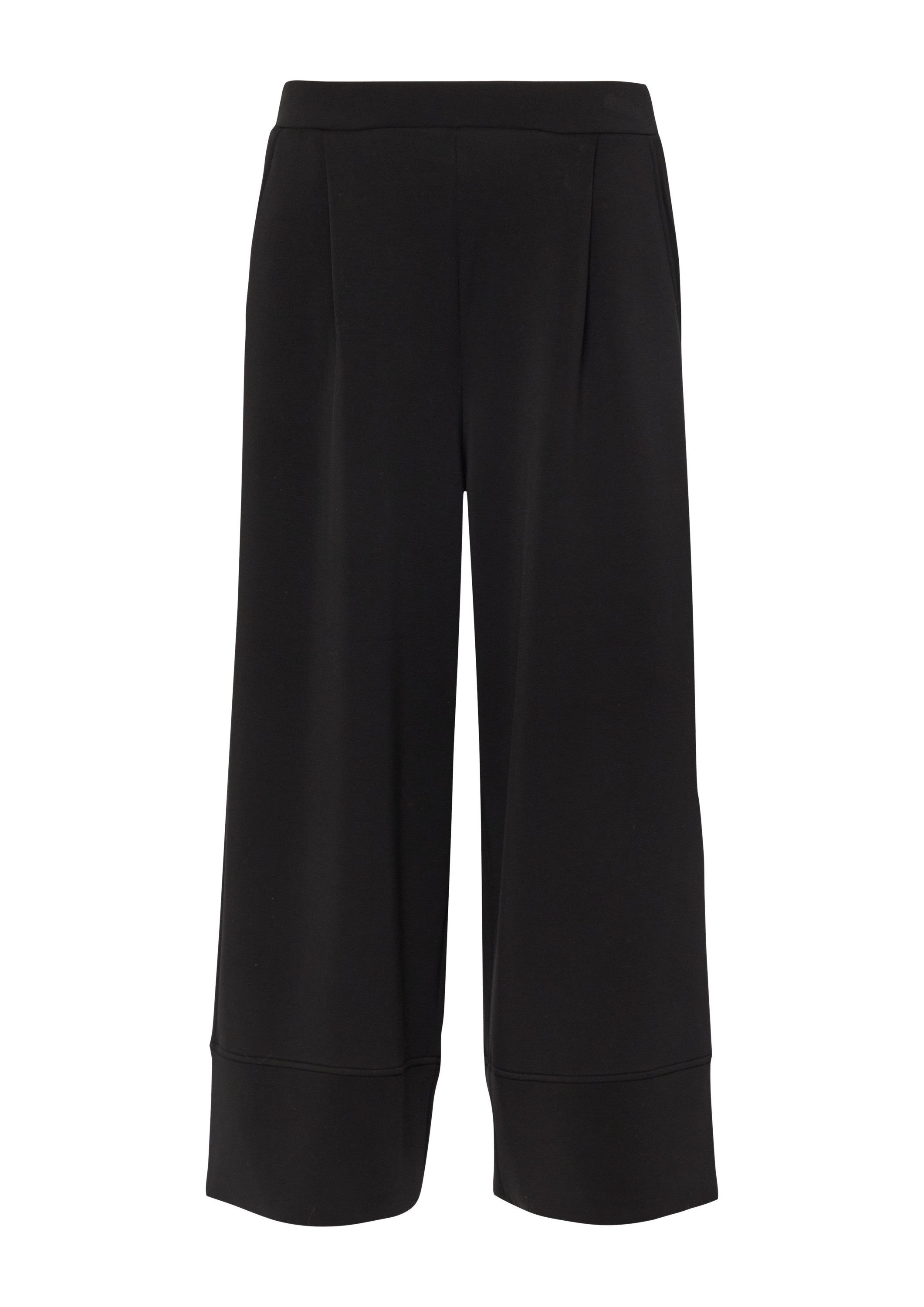 s.Oliver Culotte Hose Culotte aus Scuba mit Elastikbund