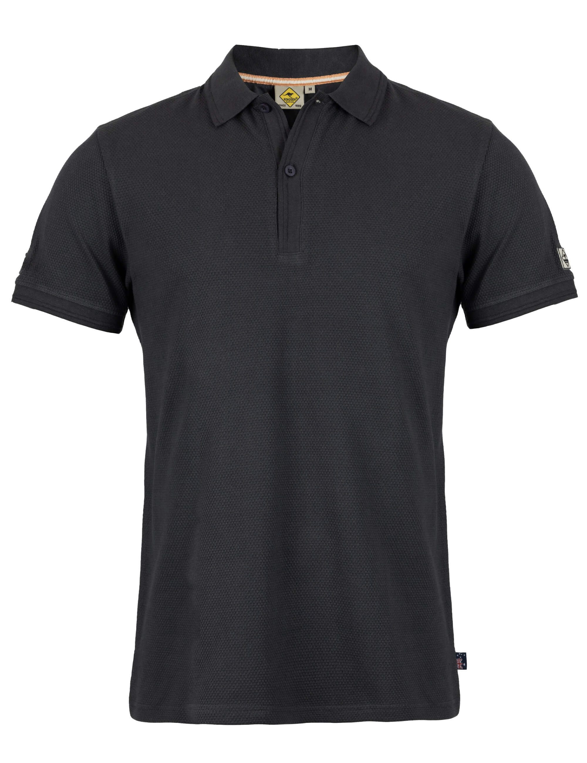 ROADSIGN australia Poloshirt Night (1, 1-tlg., 1) strukturierter Baumwoll-Look mit dezentem Badge