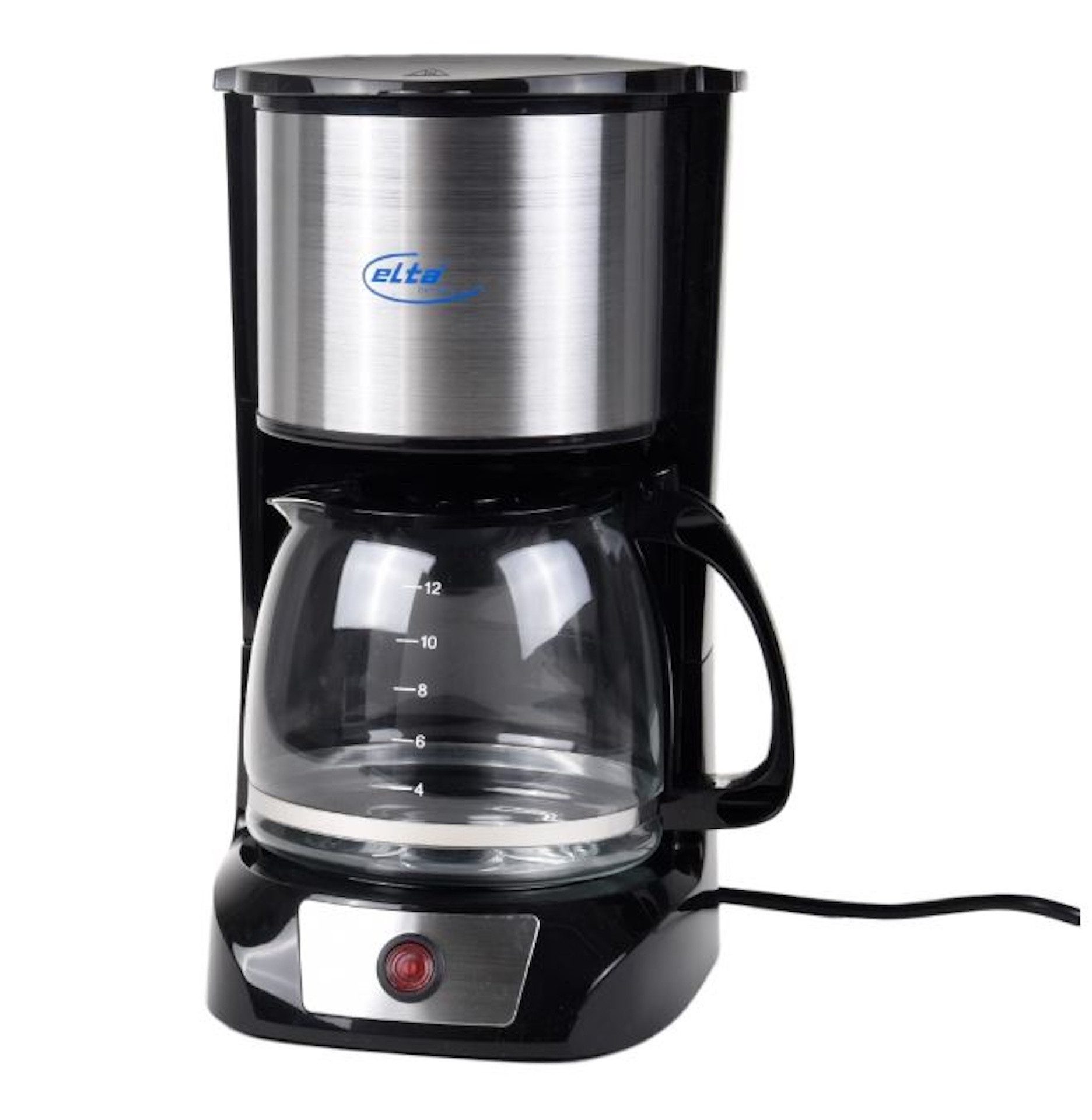 Elta Filterkaffeemaschine, Permanentfilter, Permanentfilter, Warmhalteplatte, Anti-Tropf-Ventil