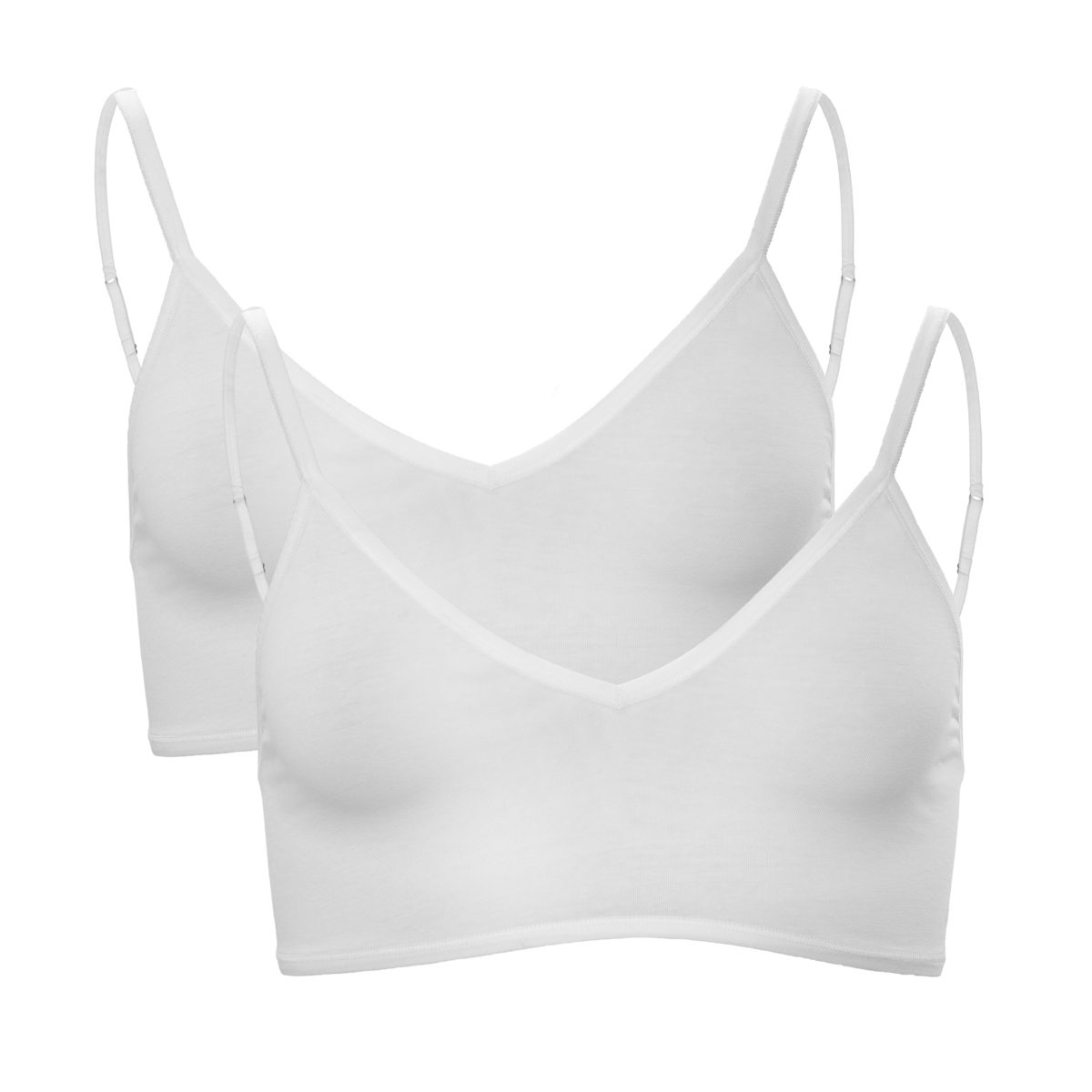 LIVING CRAFTS Bustier TAMILLA, 2er Pack GOTS zertifiziert