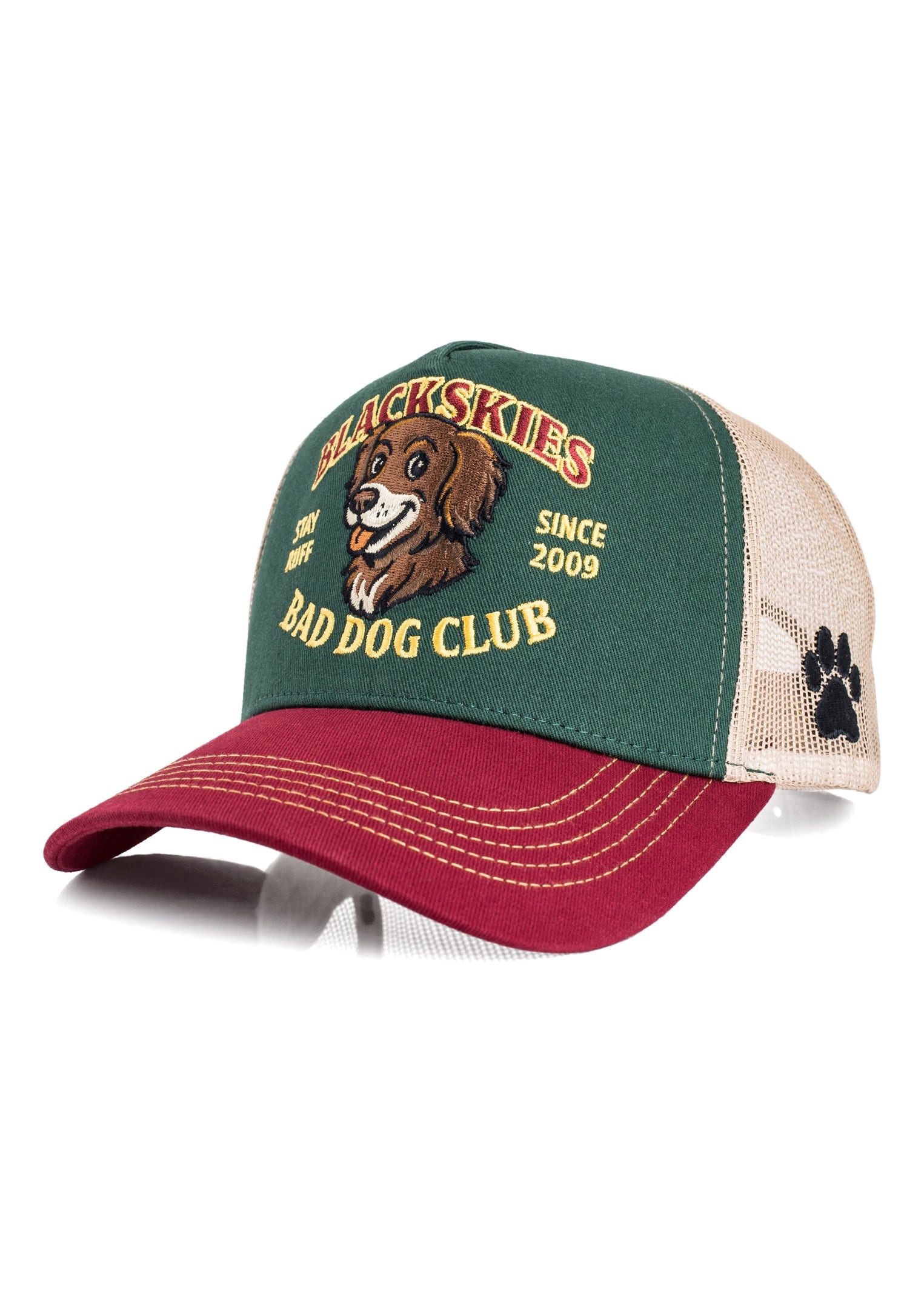 Blackskies Baseball Cap Bad Dog Trucker Cap