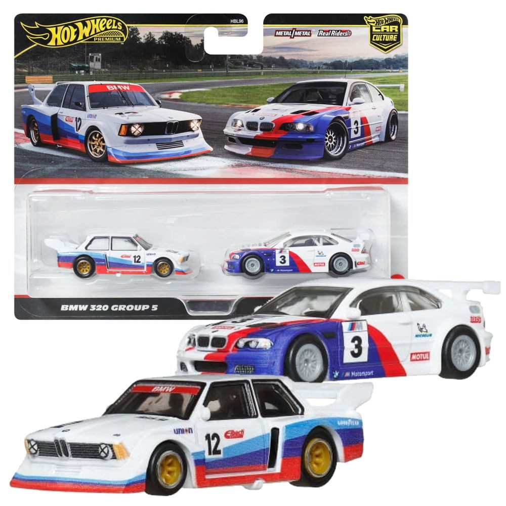 Hot Wheels Spielzeug-Rennwagen BMW 320 Group 5 & 2001 BMW M3 GTR Hot Wheels Premium Fahrzeuge