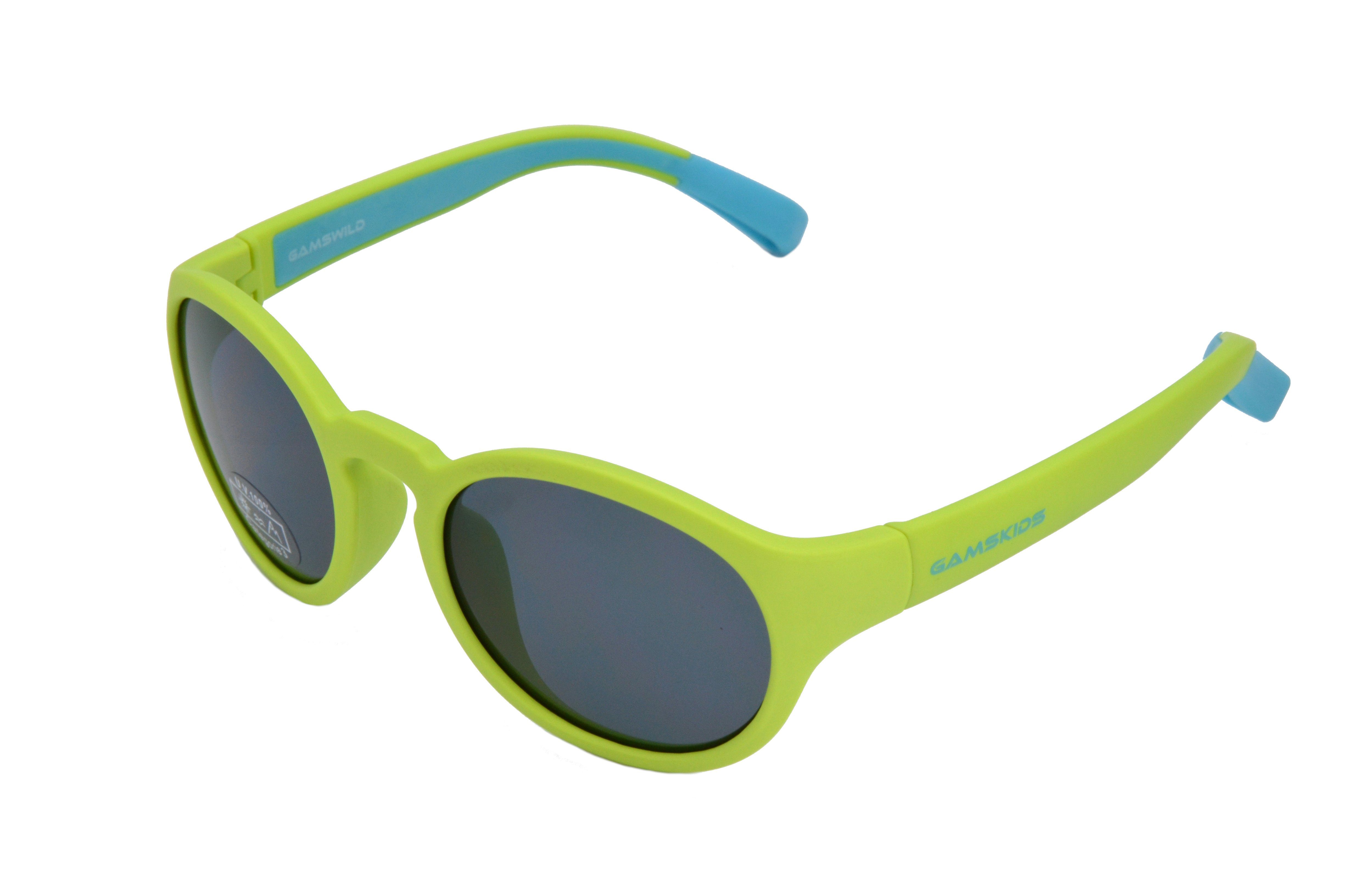 grün, WK5417 Jahre Unisex, Sonnenbrille Gamswild Mädchen Kinderbrille lila GAMSKIDS 5-10 blau, Jungen kids Kleinkindbrille