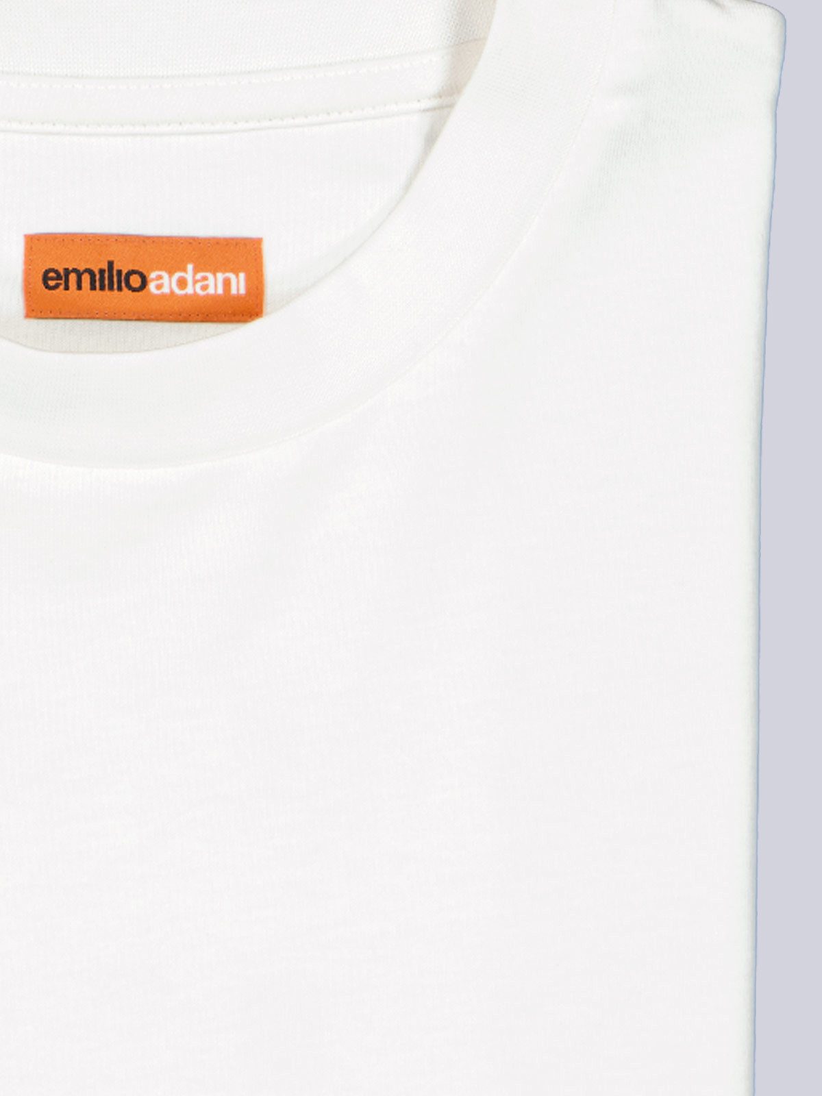 emilio adani T-Shirt Herren T-Shirt "My Favorite", Reinweiss