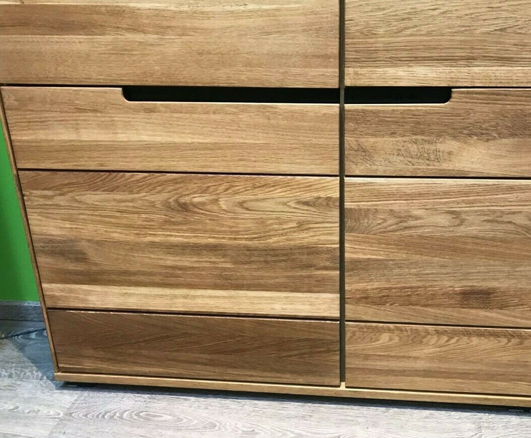 ELFO Highboard Highboard Lola Vitrine Wildeiche teilmassiv geölt Breite 162cm